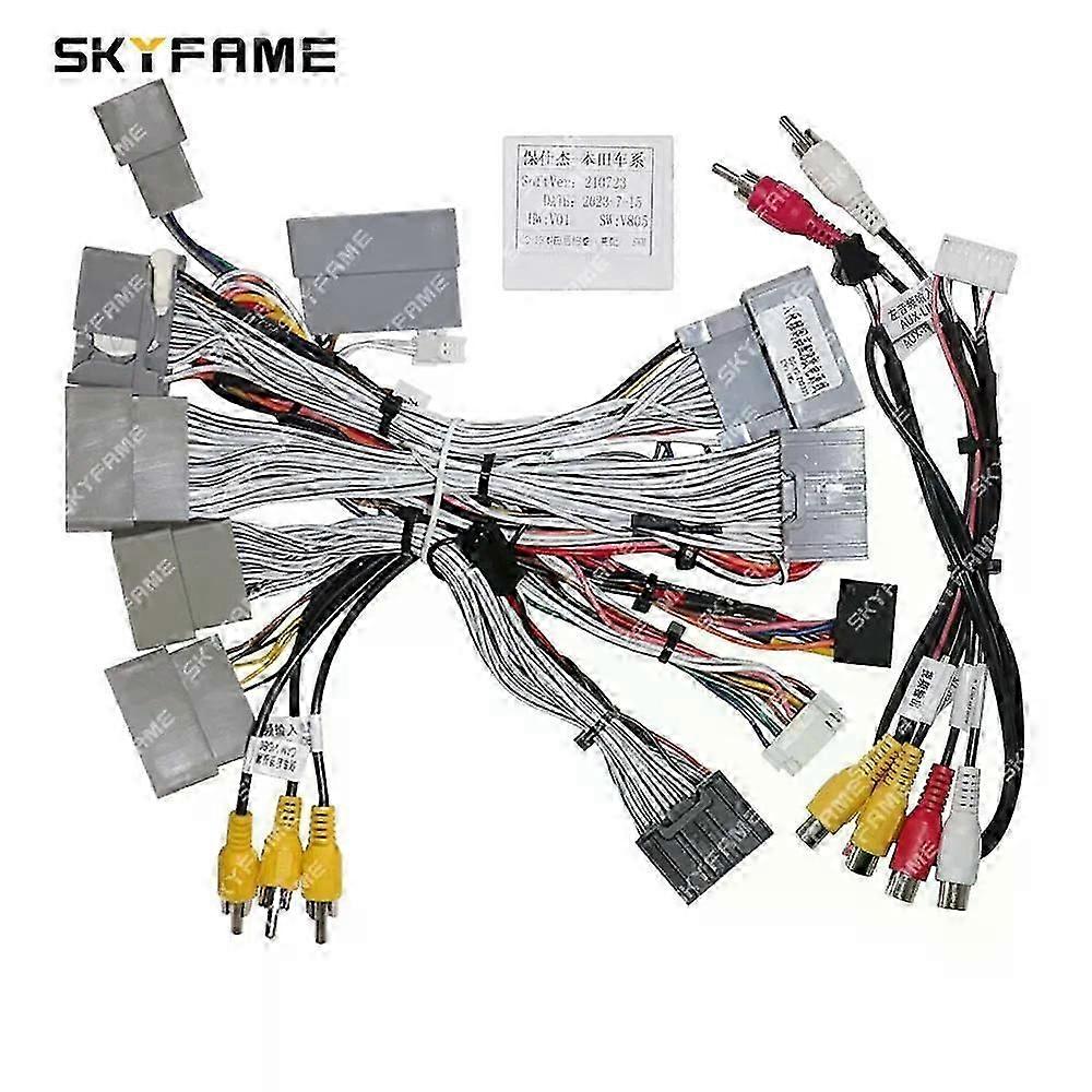 ينطبق على محول تسخير الأسلاك للسيارة 16pin Canbus Box Decoder Android راديو كابل الطاقة المناسب لهوندا أكورد 9 Spirior Acura SR9