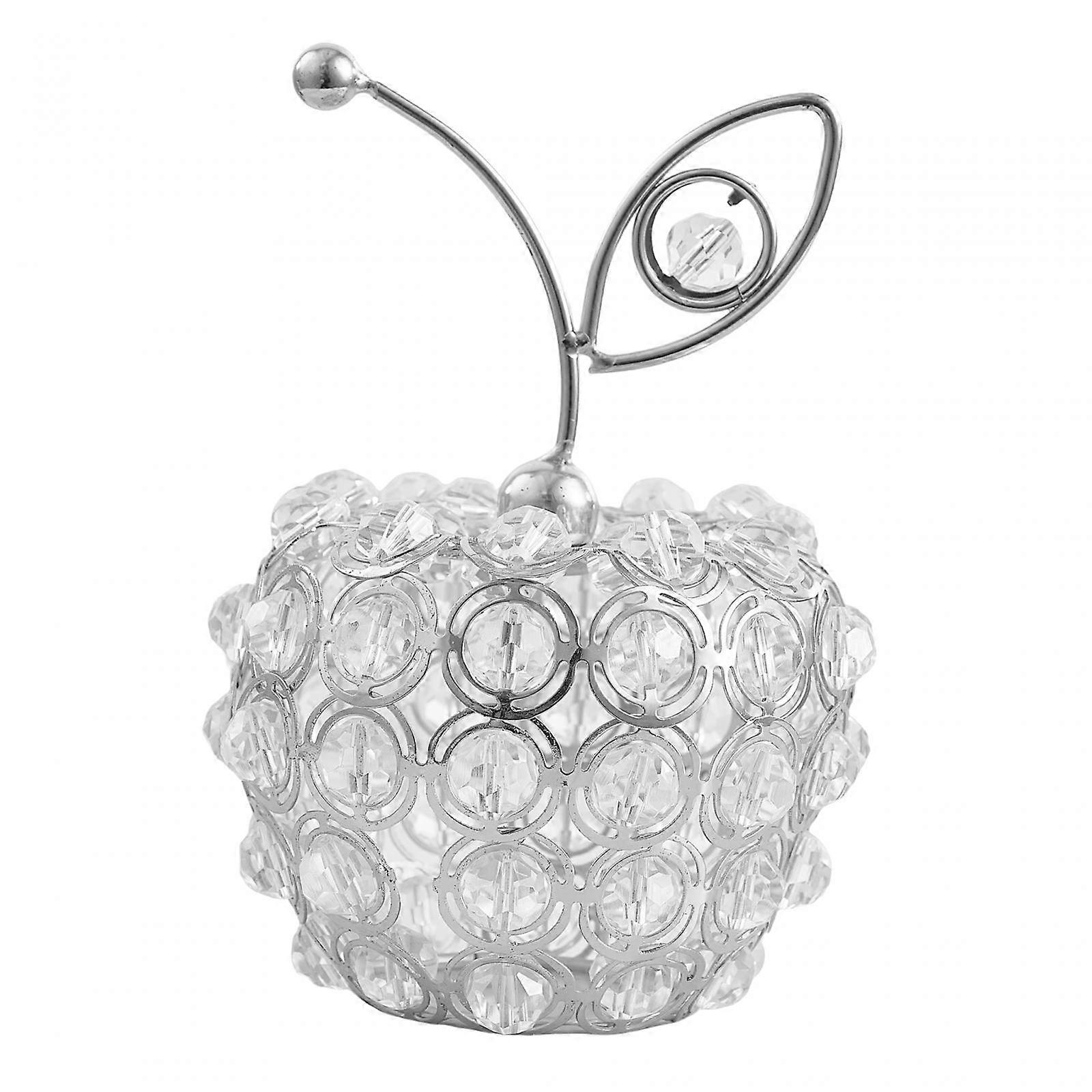 Nordic Crystal Fruits Ornament Shiny Rhinestone Decorative Figurine Artificial