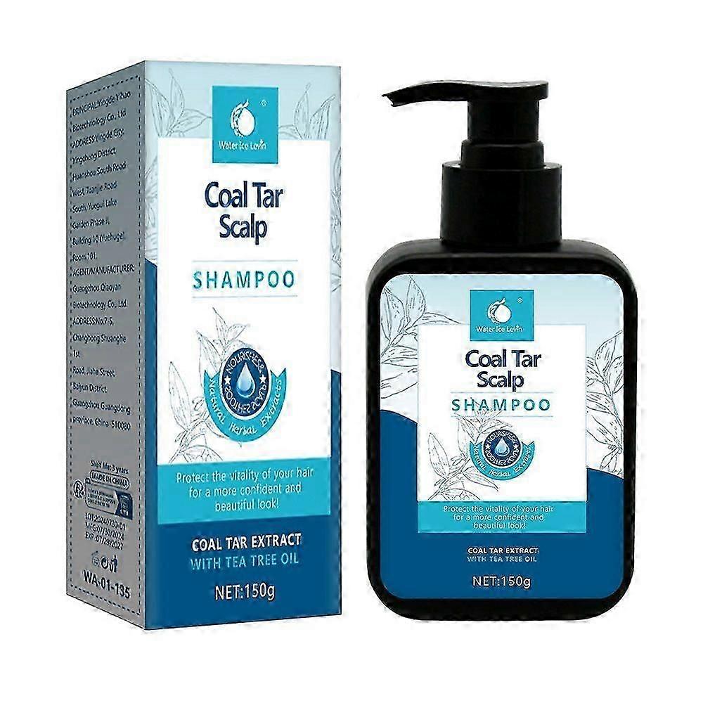 Coal Tar Scalp Shampoo Antidandruff Shampoo, Coal Tar Extract Scalp Relief Shampoo, Soothes Itchy Scalp, Hydrates Hair