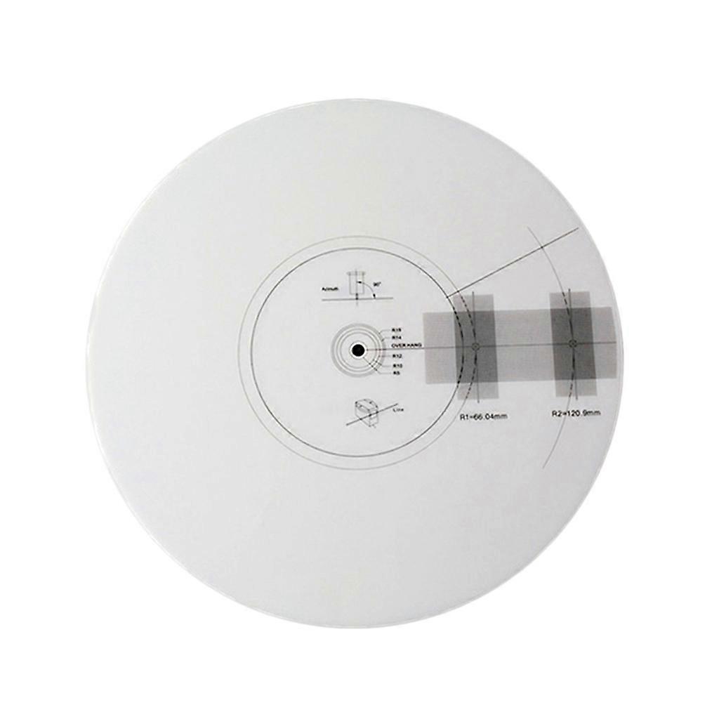 Turntable Accessories for LP Vinyl Pickup Calibration Distance Gauge Protractor Adjustment Tool Adjustment Ruler White