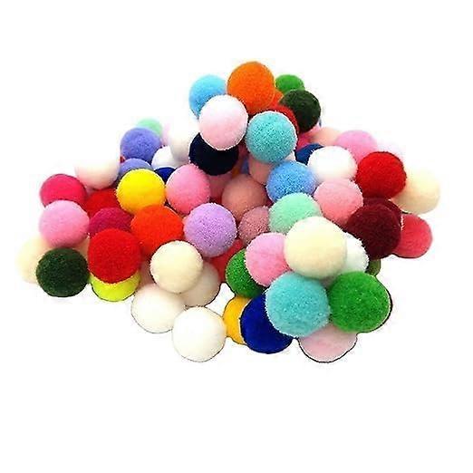 Rainbow Pom Pom Balls for Crafts – Fluffy Felt Balls for DIY, Art, and Party Decor (Bulk Pack) 2.5Cm3.0Cm Ref: 6514