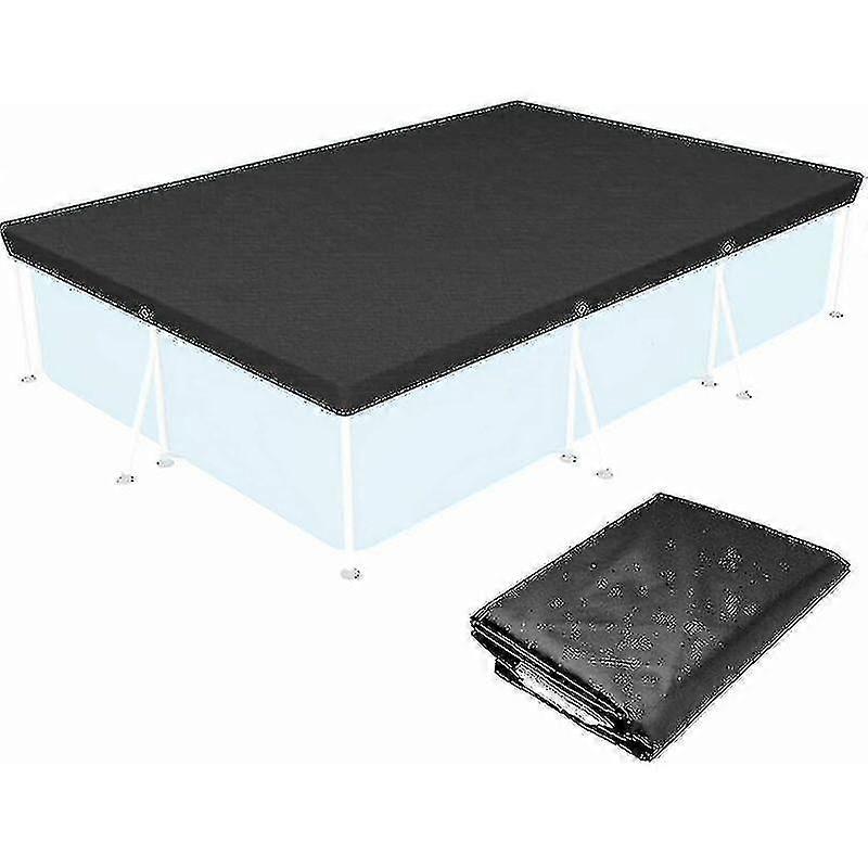 Swimming Pool Cover, 221*150cm Rectangular Above Ground Foldable and Waterproof