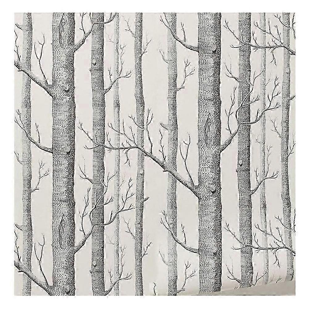0.53x10m Birch Tree Wallpaper Modern Decor Wall Paper Roll Forest Wood Wallpapers for Bedroom