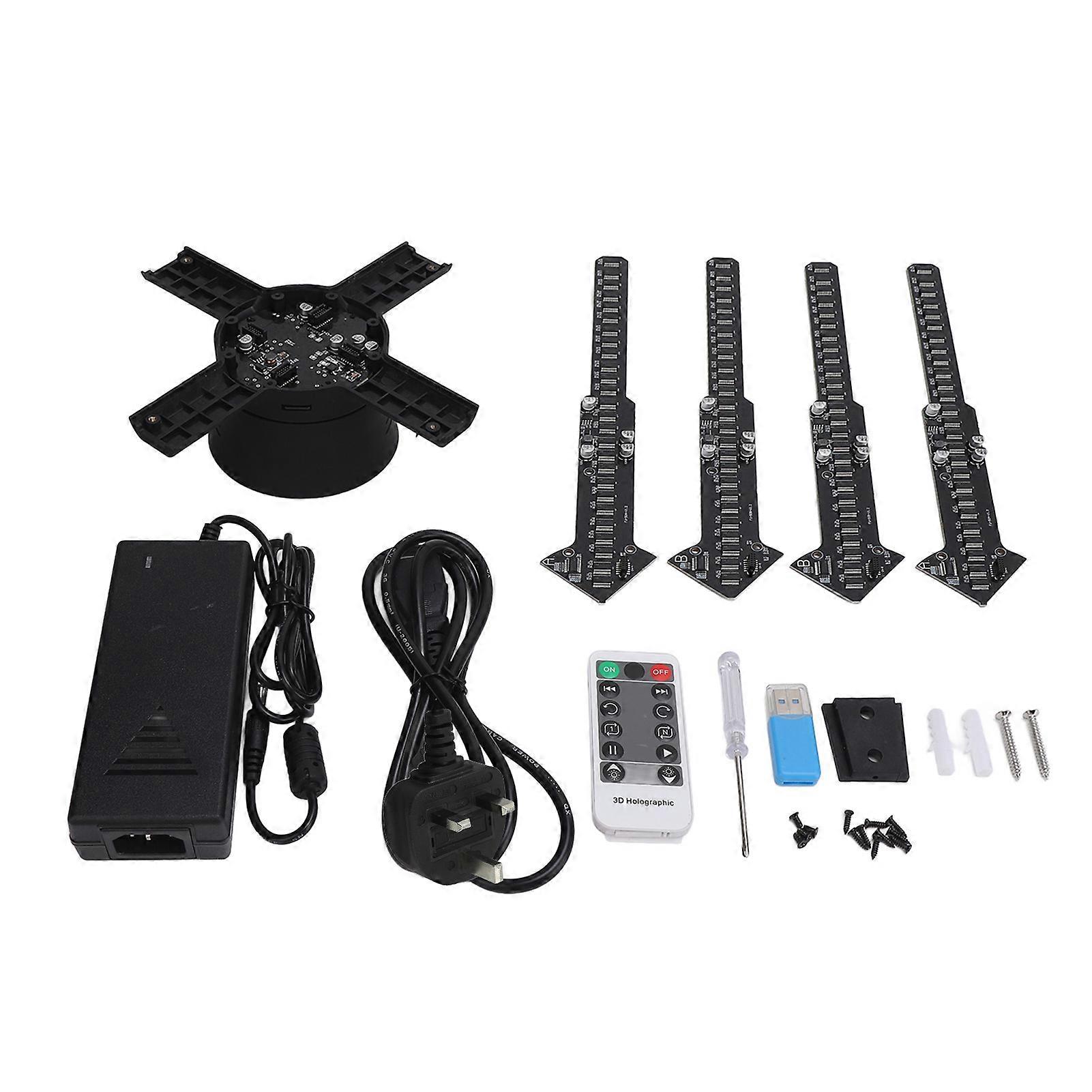 50cm 3D Hologram Fan Projector with 586 LEDs - High-Resolution Display for UK Businesses