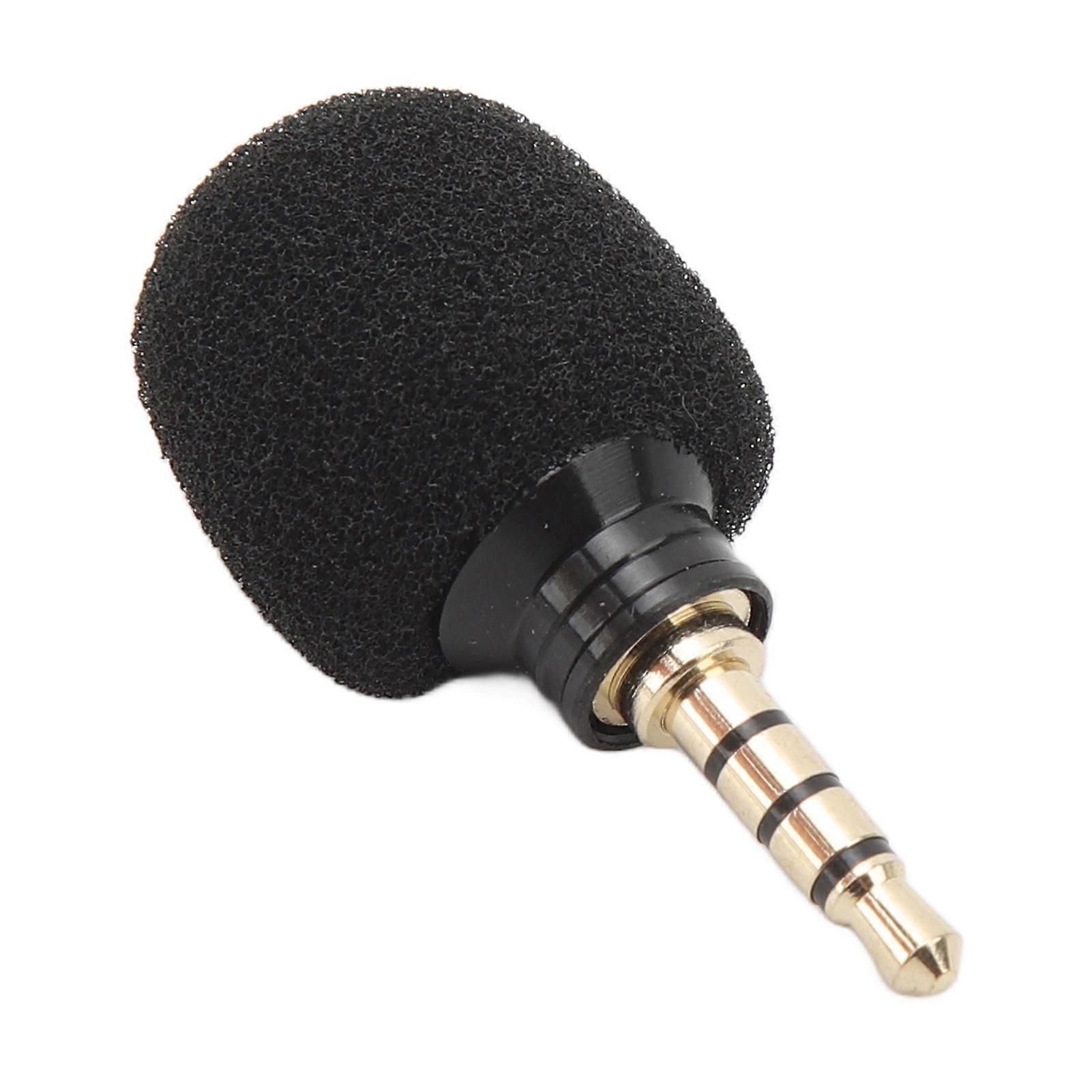3.5mm Mini Microphone Noise Reduction Video Recording Tiny Phone Microphone for Vlogging 