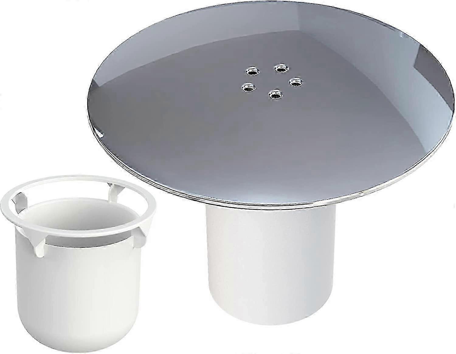 Byte av duschfällpropp för duschavfall - 90mm - Högt flöde - 115mm - Kromfinish