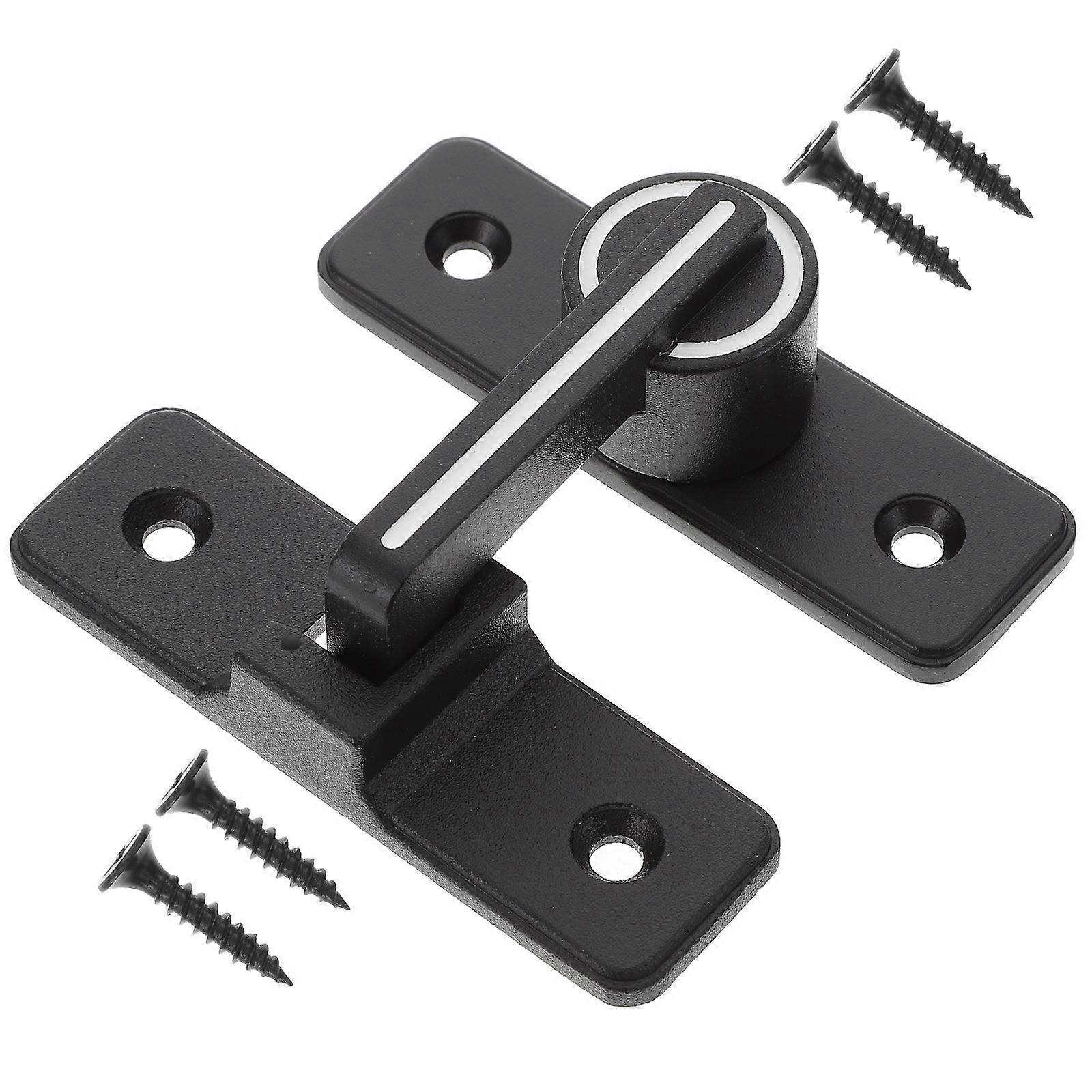 It sounds like you're referring to a product description or feature list for a **luminous sliding door lock safety latch with a baffle**, designed