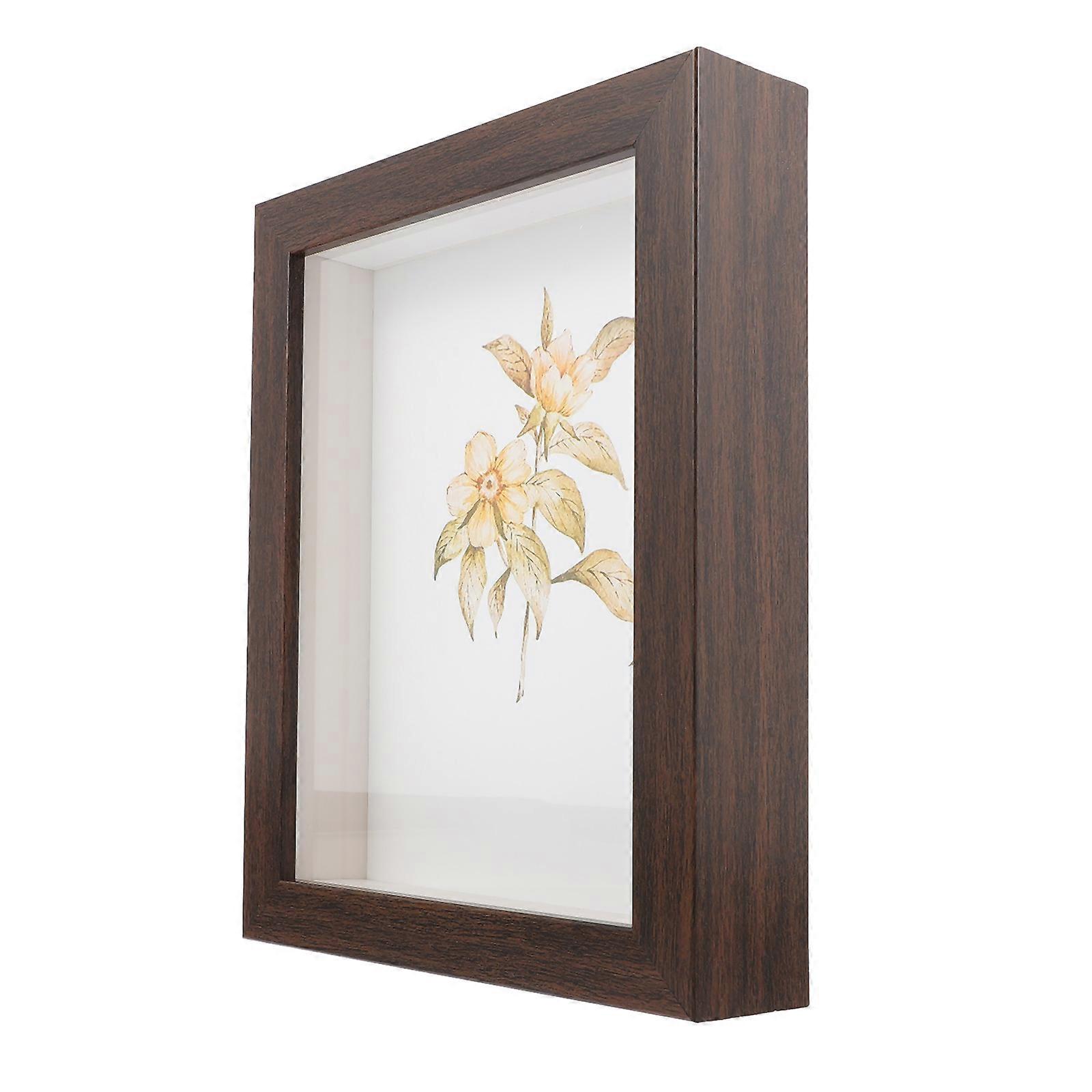 Artistic Shadow Box, Functional Display Case for Flowers and Crafts