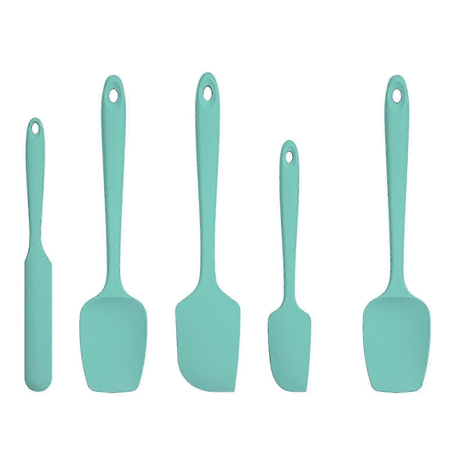 5pcs High Temp Silicone Spatula Set for Cooking & Baking