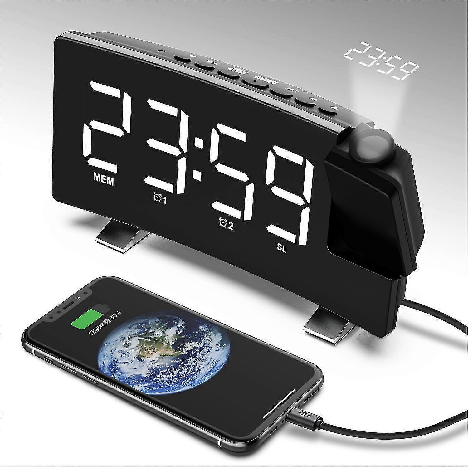 2025 Metal Stand Alarm Clock with Auto Brightness Sensor