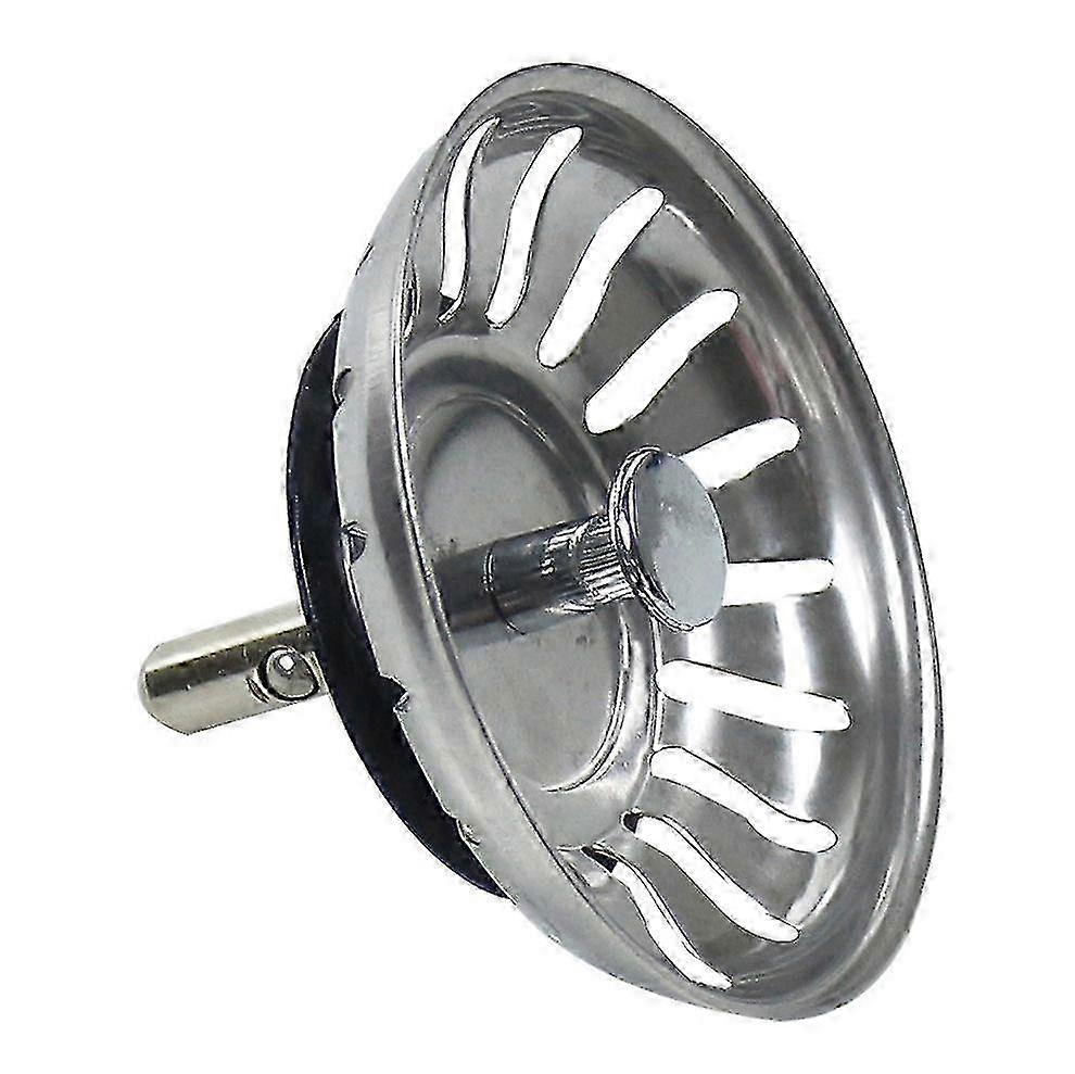 Stainless Steel Kitchen Sink Plug & Filter - 79mm Diameter