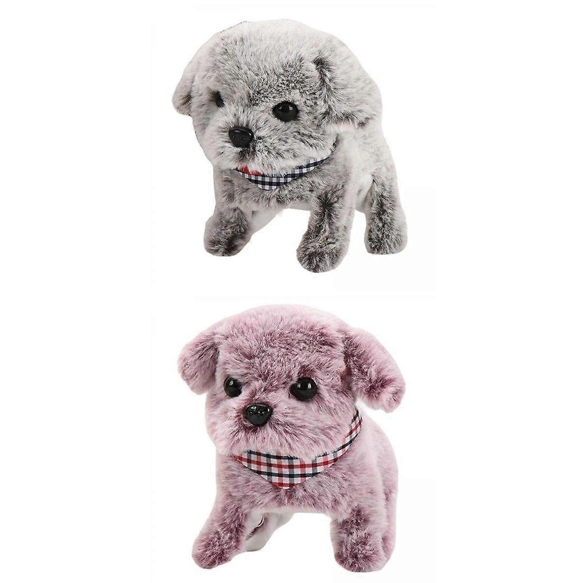 Plush Electric Wagging Tail Dog Interesting Toy for Children