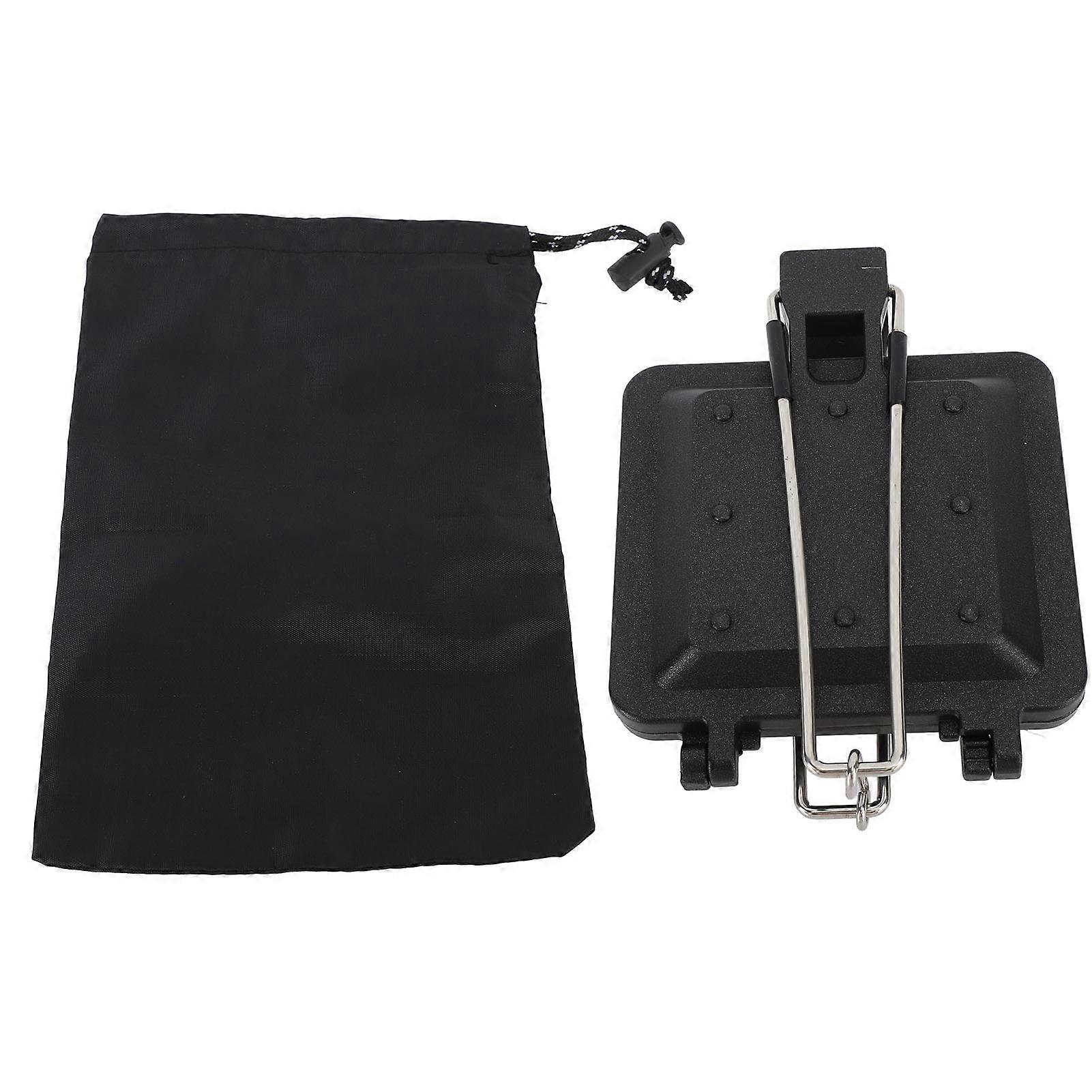 Camping Foldable Sandwich Maker Nonstick Coating Double Sided Sandwich Baking Pan Hot Sandwich Toaster for Outdoor