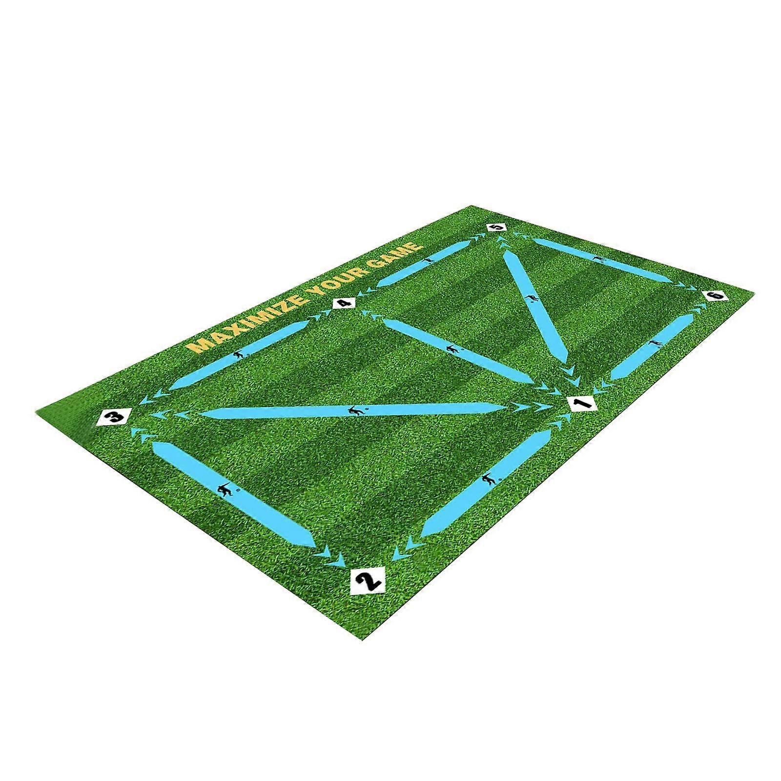 Football Training Mat, Carpet, NonSlip, Foldable, Training Blanket, Dribble Training Mat, Multifunctional, for Beginners in the Home 80 cm x 120 cm