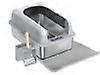 20L Stainless Steel Cat Litter Box with Lid, Scoop and Mat, Semi-Enclosed High-Sided Litter Tray for Big Cats, Silver