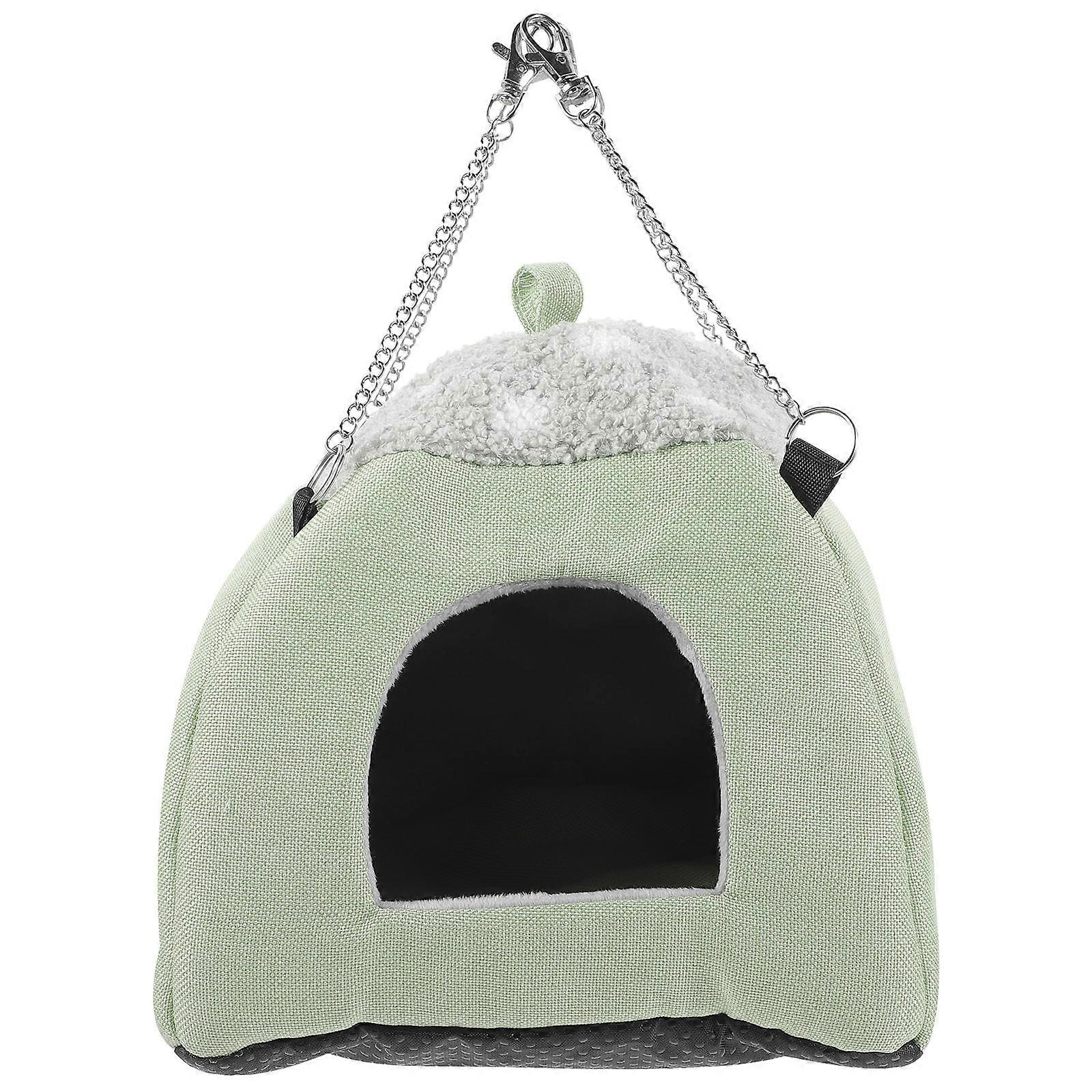 Sturdy Hamster Hut Small Animal Hamster Hideout For Small Pets Light Green 21x21cm Sleeping 1Pack