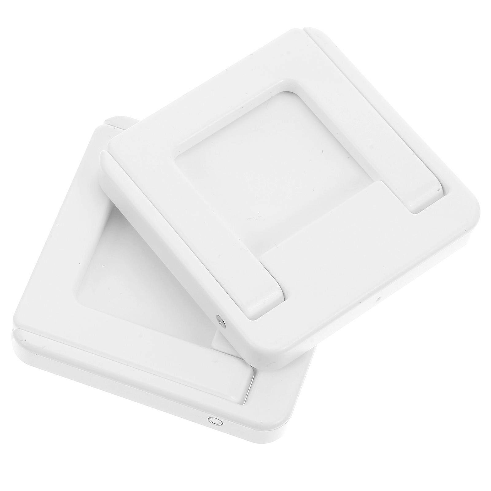 Foldable Cabinet Pull 2Pcs White ABS Kid-Safe Foldable Drawer Pull Handle for Daily Use