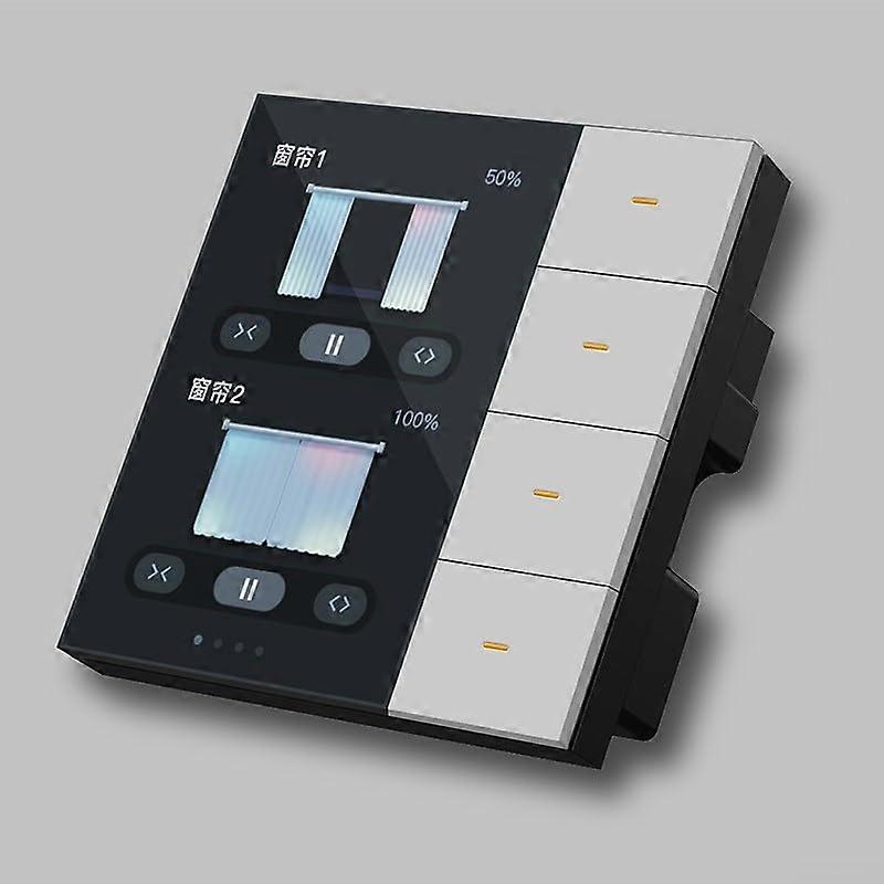 Smart wall switch for Tuya, dimming function and scene management for your living space (White)