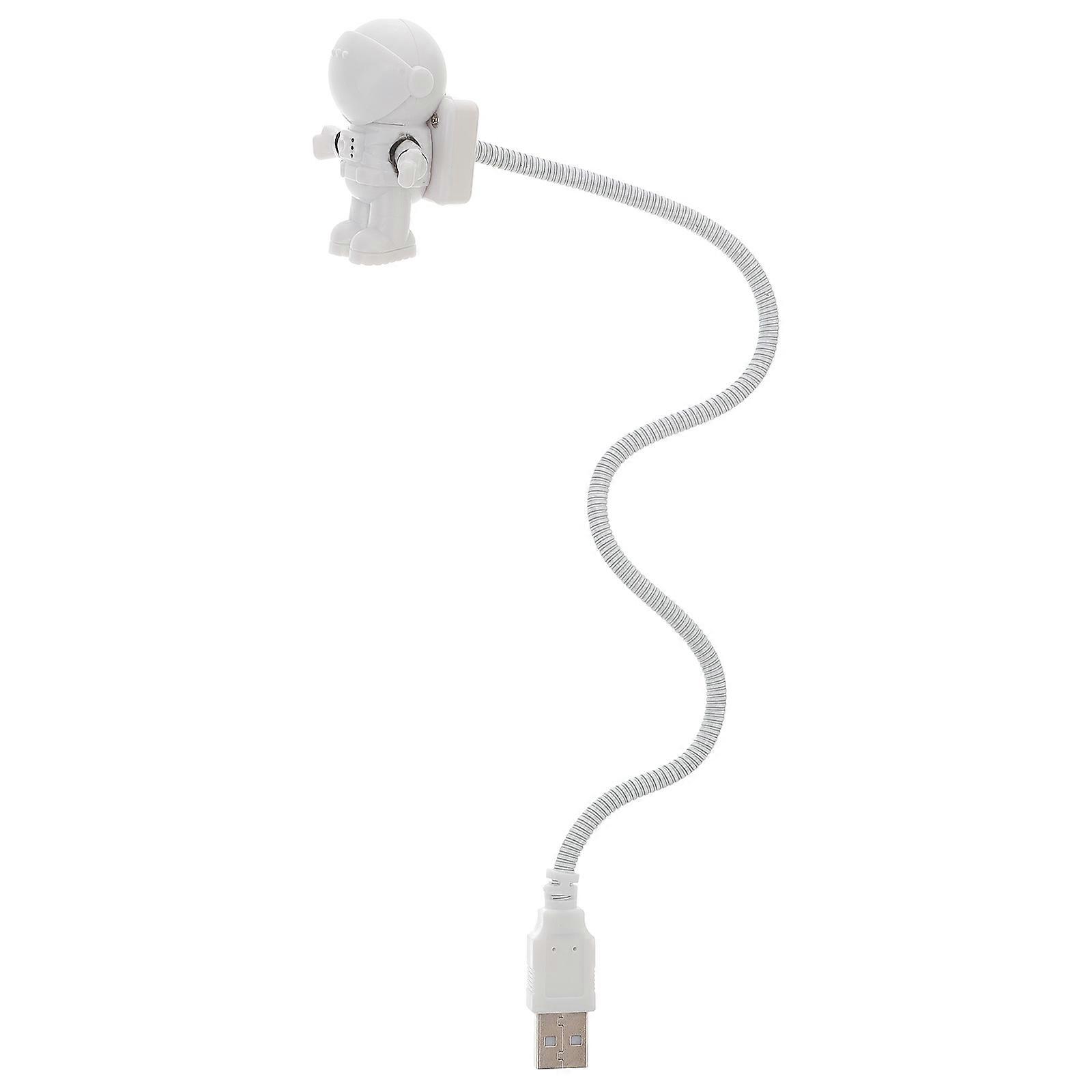 LED Small Night Lamp Spaceman USB Flexible Reading Desk Lamp 1Pcs