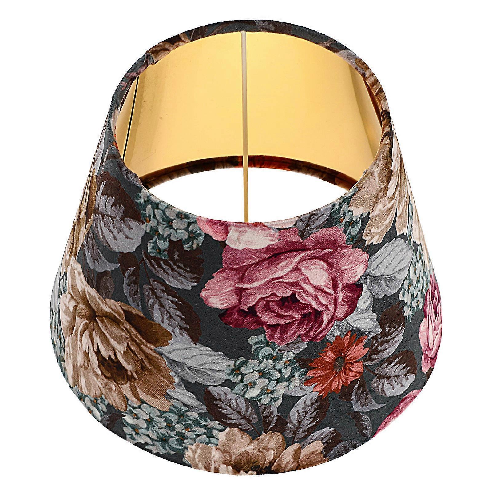 Floral Pattern Cloth Lampshade Simple Style Durable Light Cover for Home Decor and Table Lamps