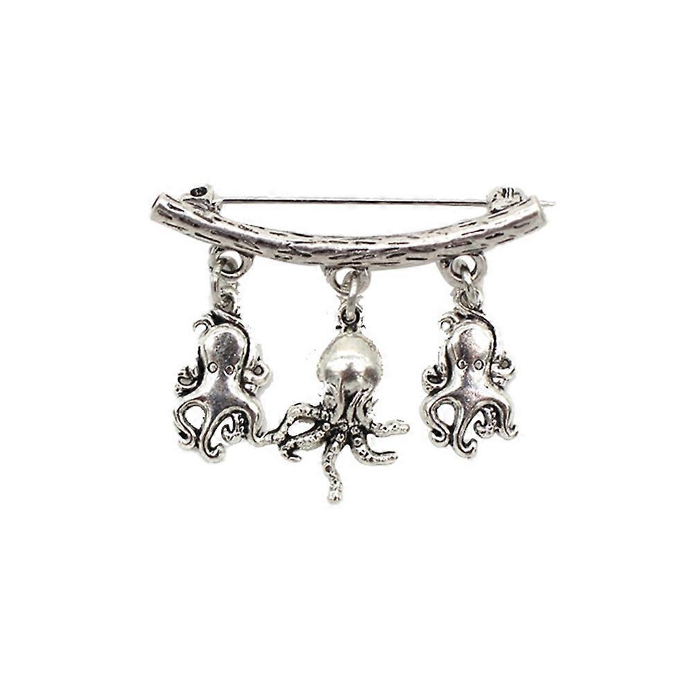 衣類アクセサリースカーフクリップフォーマルな機会亜鉛合金シルバー4 x 3 x 0.3cmエレガント2個