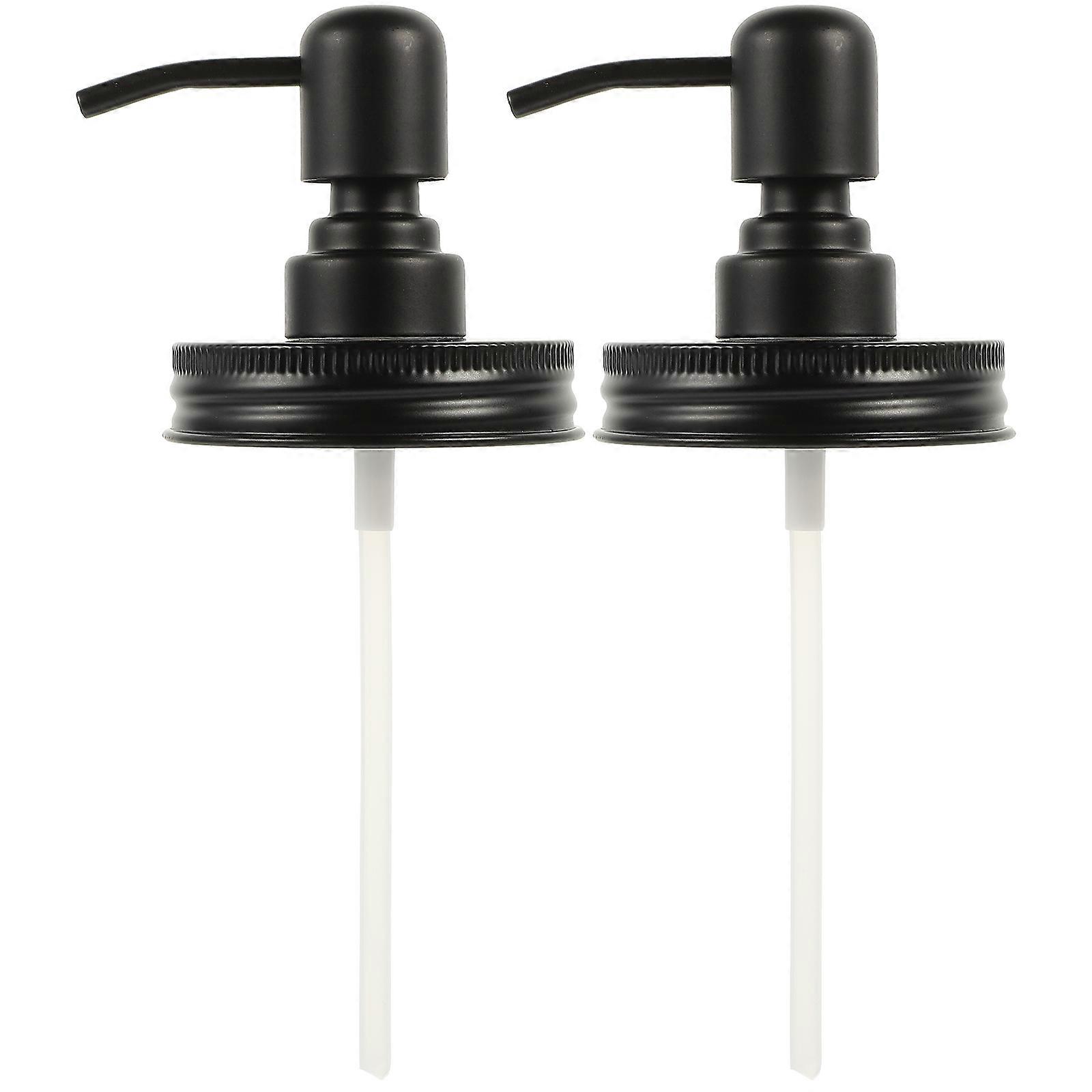 Practical Pump Lid Dispenser Pump Lid For Bathroom Bottle Liquid Dispensing 2Pcs