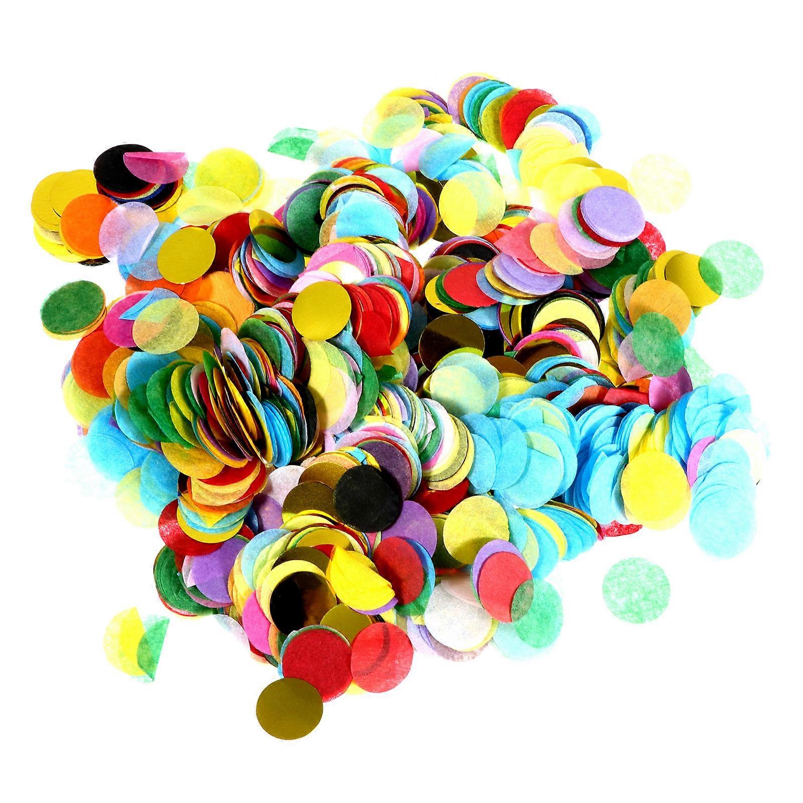 Confetti Paper Party Supplies Round Tissue Circles Multi-Colored 1.5X1.5CM Decoration 2Sets