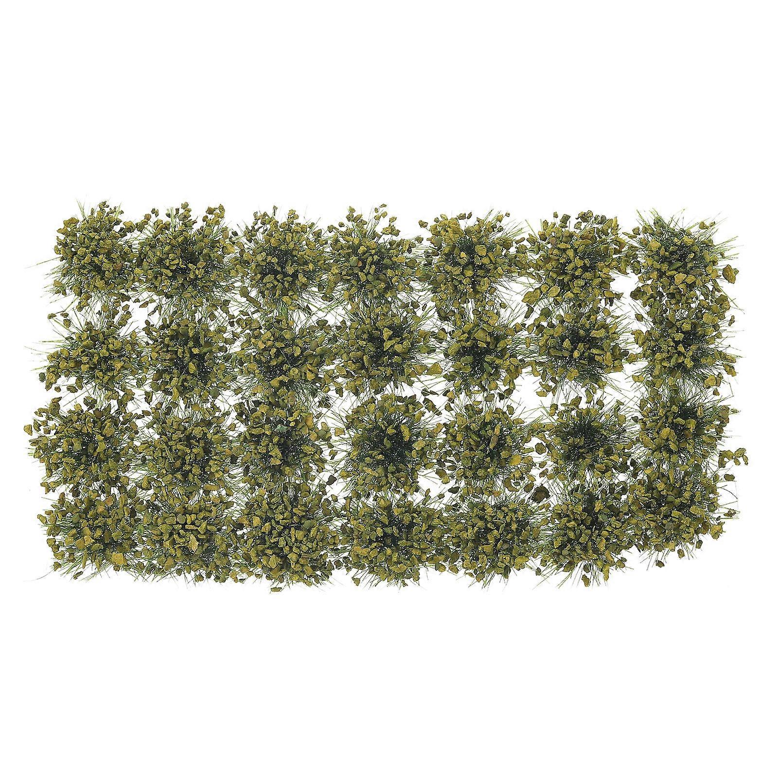Resin Miniature Shrub Models for Decor Realistic Styled Design 1 Box Khaki Color