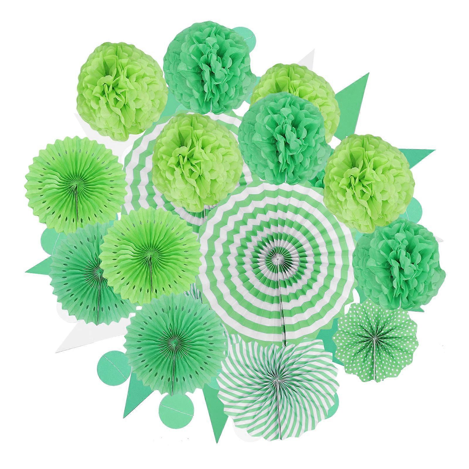 Paper Hanging Decorations Tissue Paper Pompoms Honeycomb Balls Round Shape Easy Hanging Reusable Birthday 20Set