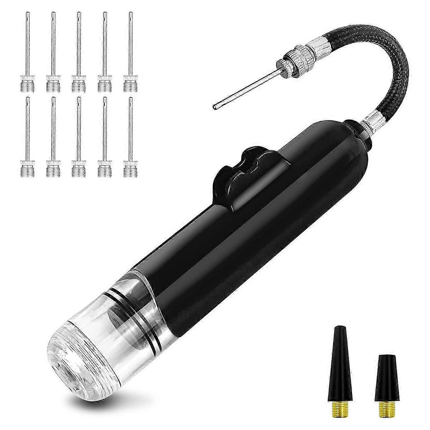 כדורסל כדור משאבת אוויר משאבת אוויר, עבור כדורי ספורט עם 10 יחידות מחטים & 2 יחידות חרירים, עבור כדורגל כדורעף