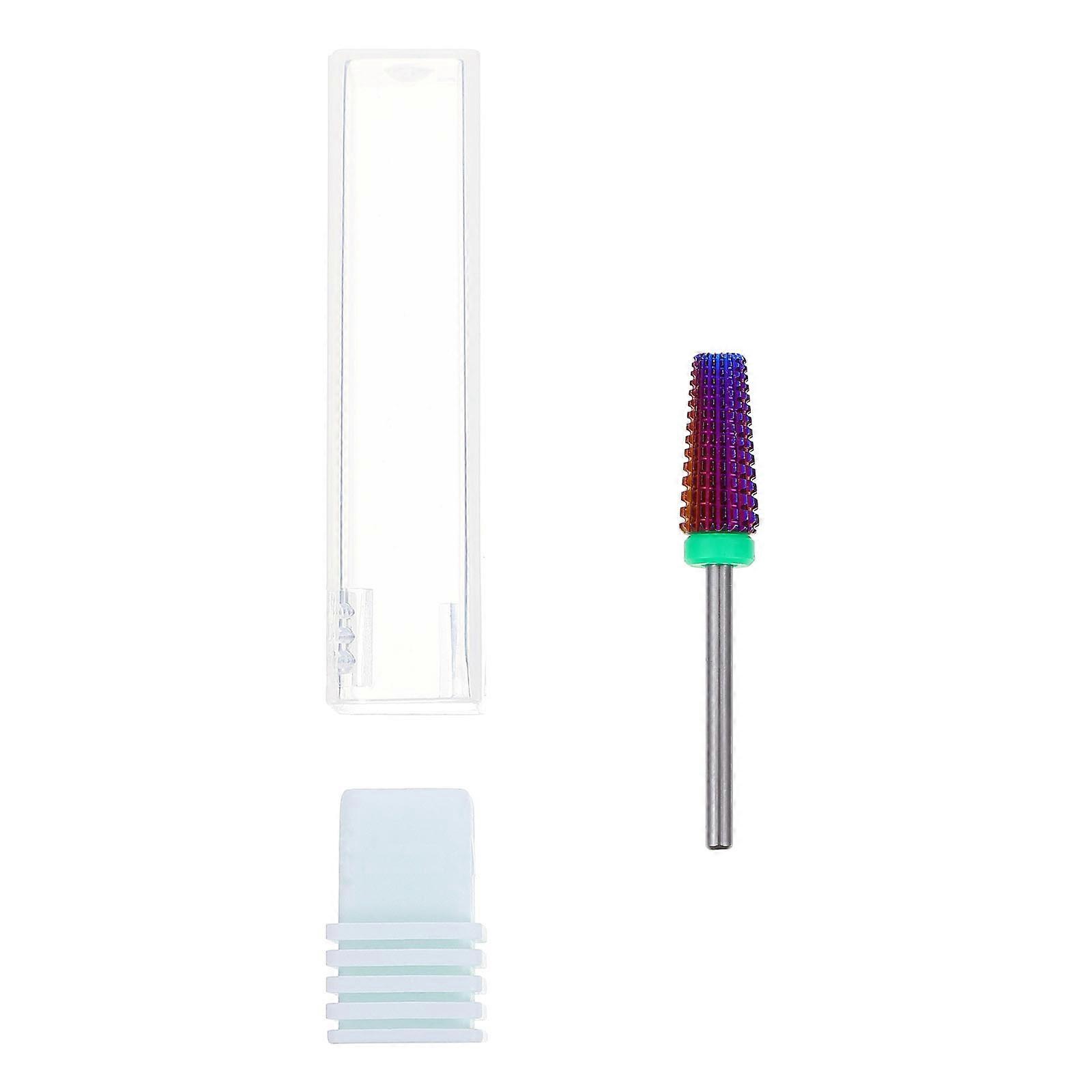 Practical Alloy Nail Drill Head for Manicure and Pedicure with Purple Color 1pc