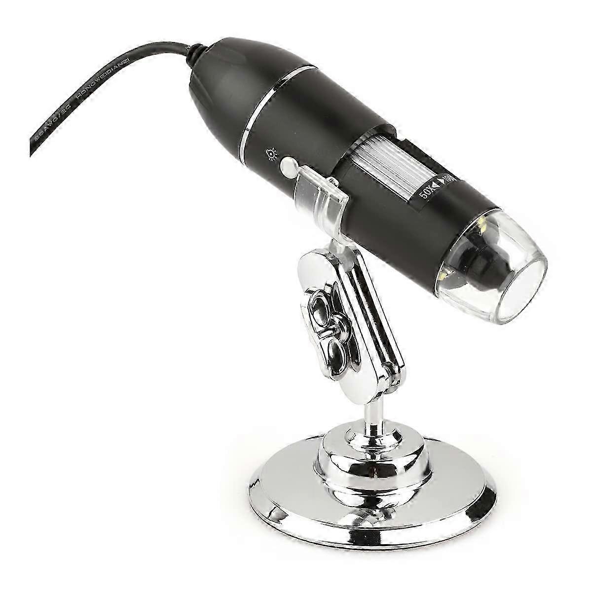 Adjustable 1600X LED Digital Microscope Camera USB Magnifier Compatible with Various Microscope Accessories