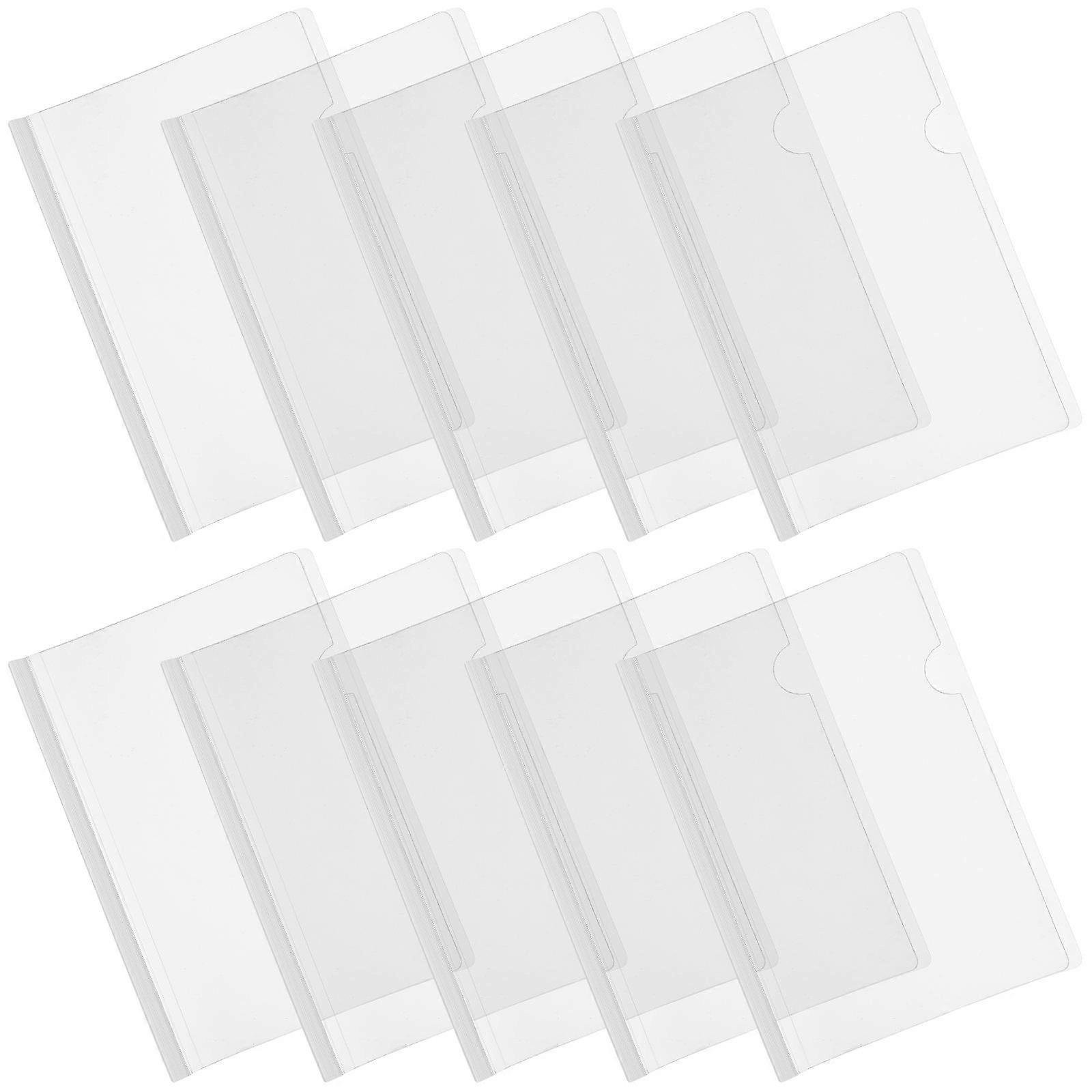 Clear Binders for Paper Multi Function File Folders with Sliding Bars B5 Size Teachers 10Pcs