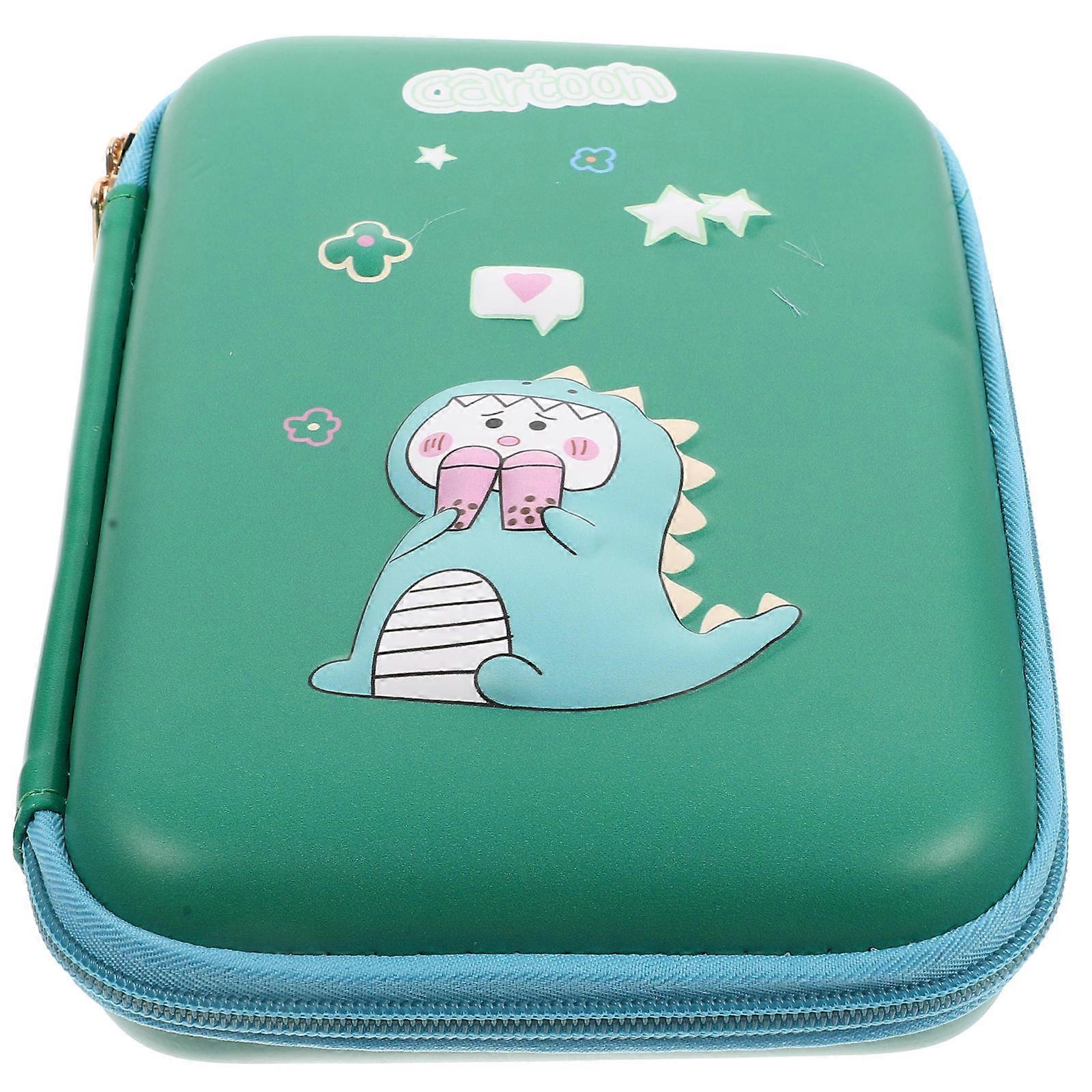 Zipper Stationery Case Multi Function Pencil Pouch School Use Large Capacity 23.5X15.5CM 4cm Thick Waterproof 1Set