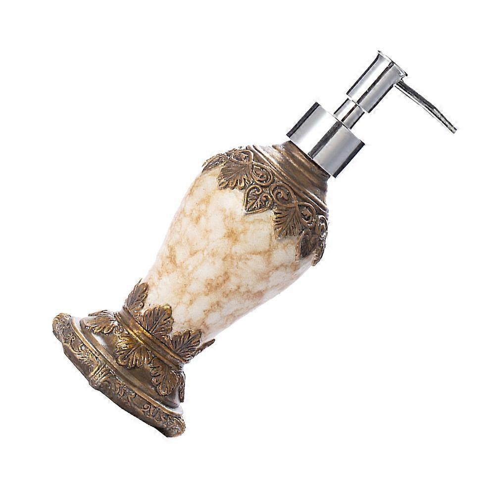 Leak Proof Shower Gel Dispenser Bottle, Refillable Resin Liquid Pump Container for Soap, Shampoo, and Lotion Use in Bathroom and Kitchen