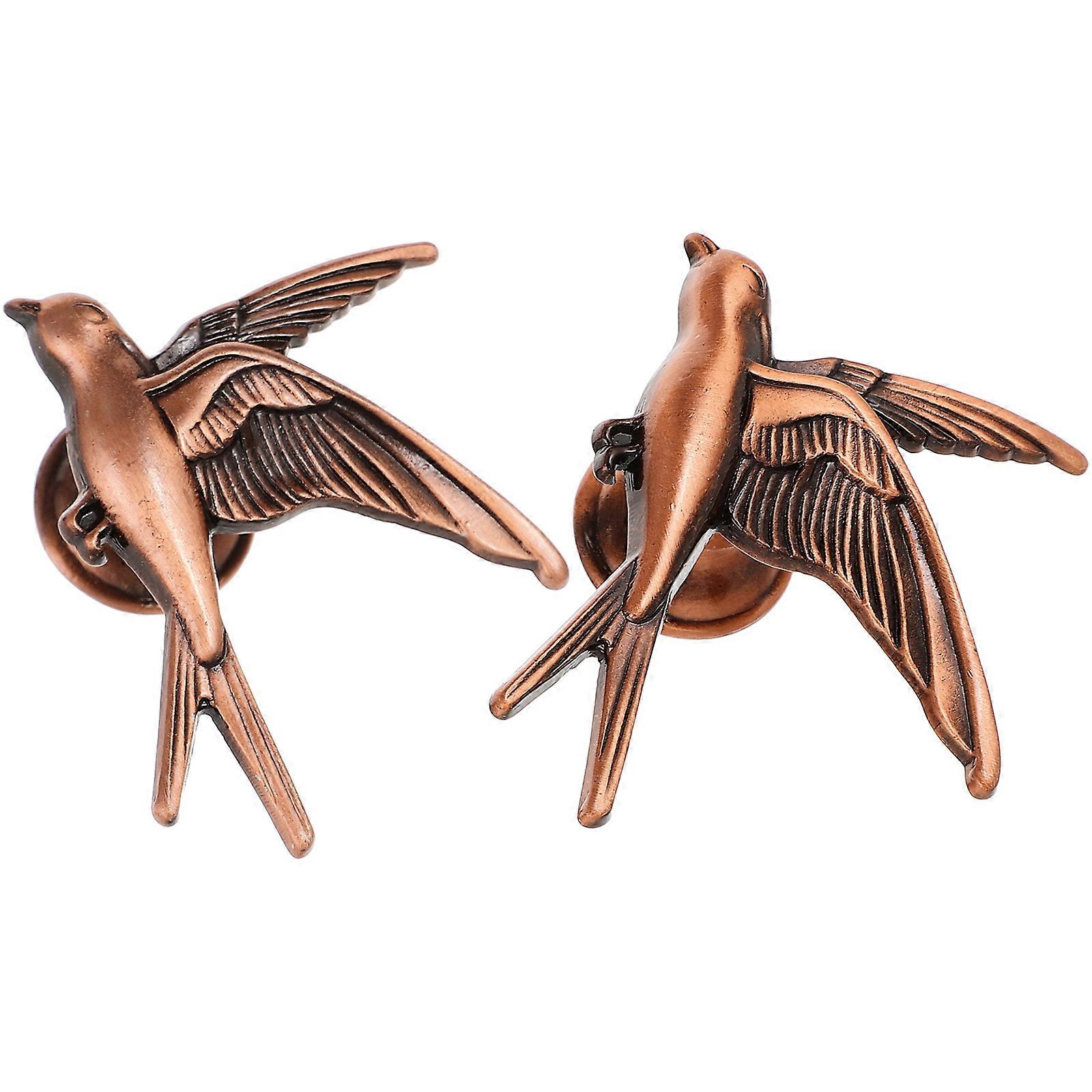 Cabinet Handles And Knobs Brown Decorative Door Knobs Kitchen 2Pcs