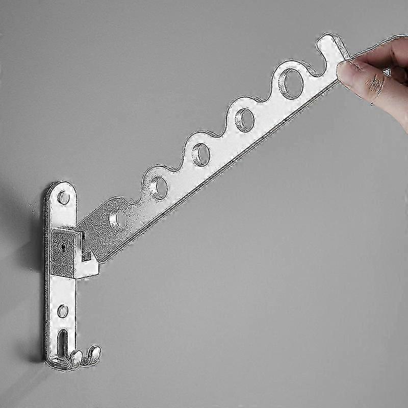 Retractable Folding Wall Hanger Clothes Storage Organizer Laundry Drying Rack