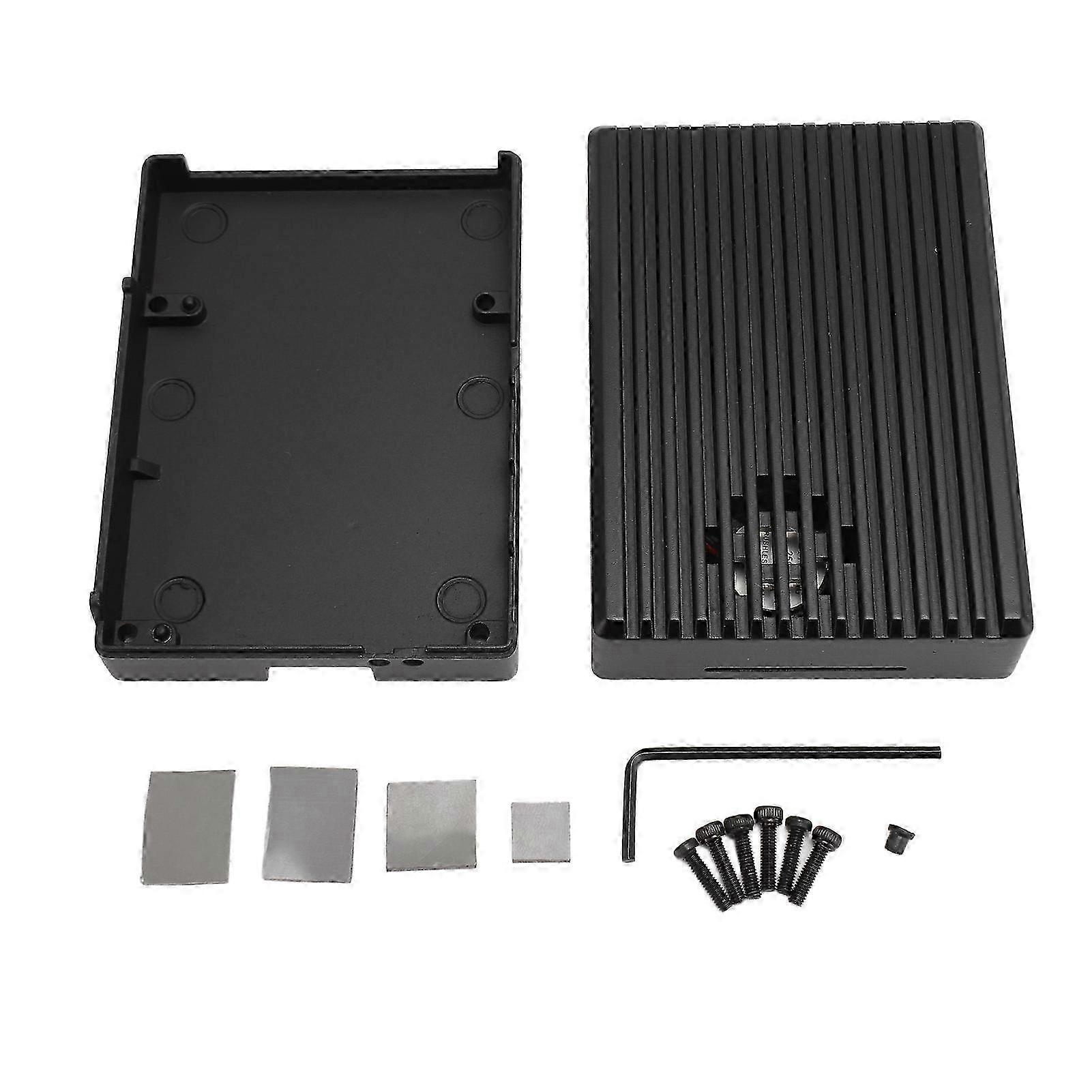 Aluminum Heatsink Case with Reserved GPIO Slot and Interface Holes for RPi 5 Computer Accessories