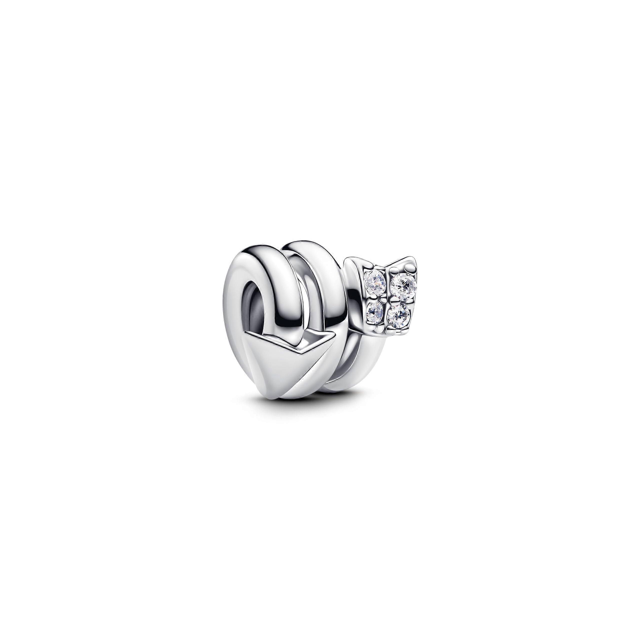 Moments 793665C01 Rotating Arrow Charm in Sterling Silver with Cubic Zirconia for Moments Bracelets