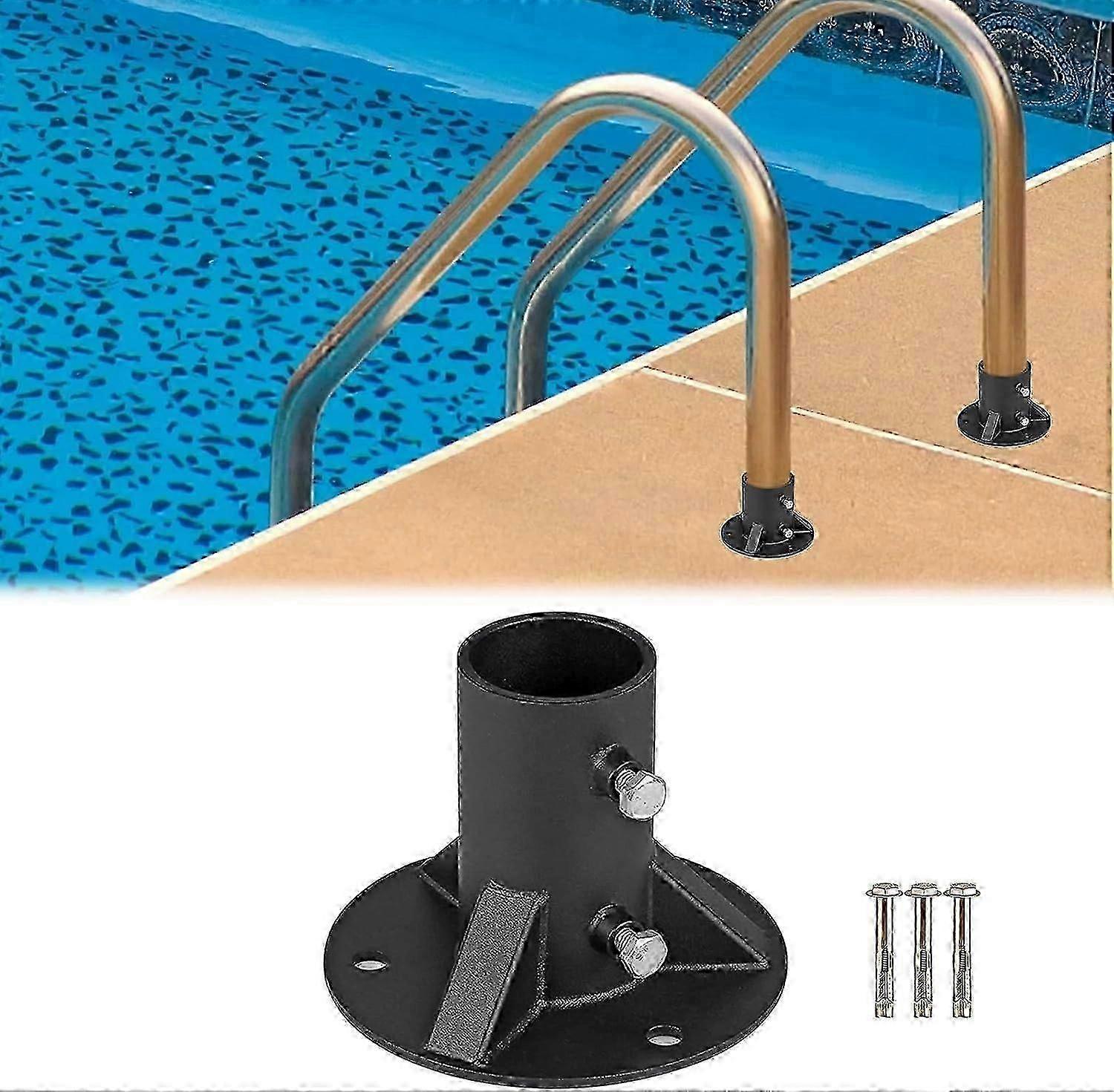 Stainless Steel Pool Ladder Holder, Flange Mounting Kit for Pool Safety Accessories P20250110344