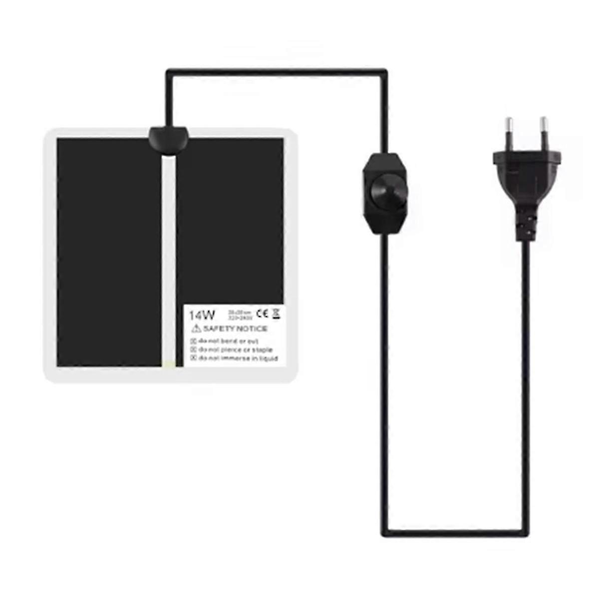 Adjustable Temperature Controller Mats Supplies EU Plug 14W