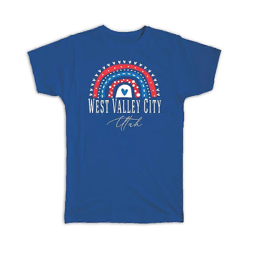 Gift T-Shirt: West Valley City Utah USA Rainbow