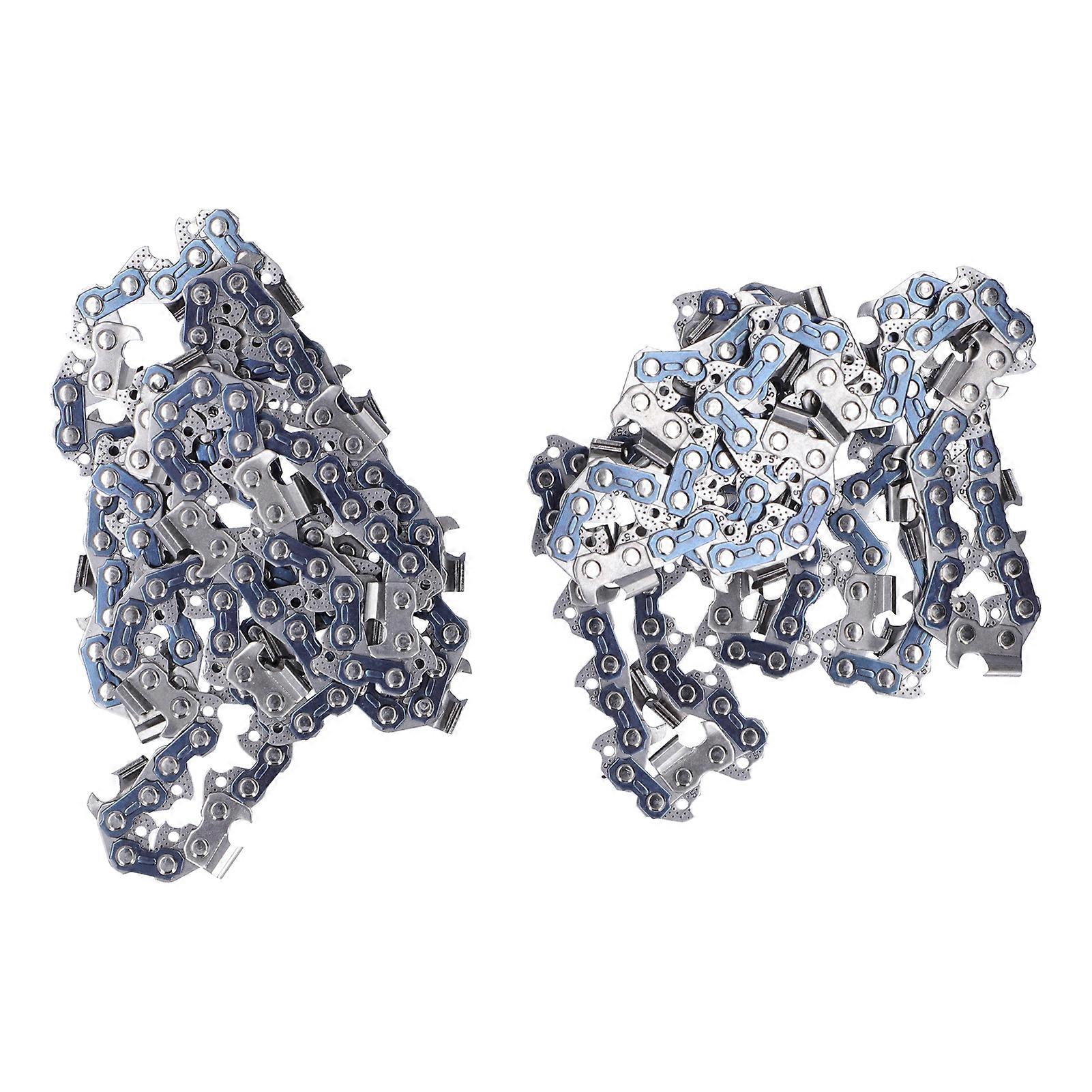 2Pcs Chainsaw Chain Universal Replacement 3/8in Pitch 0.058in Gauge 72 Drive Links 72DL 20in