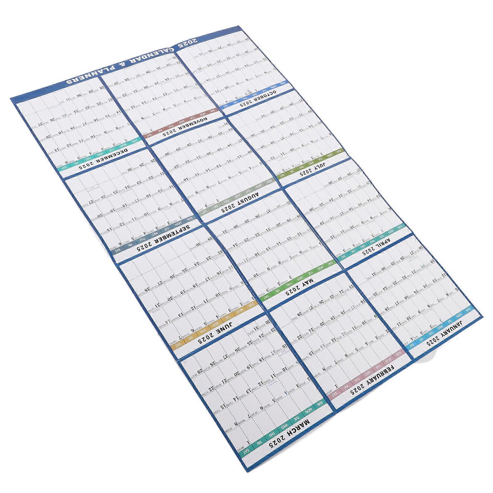 Wall Calendar Countdown Activities Classroom Use Paper Material 22*19Cm Monthly Frame 1Set