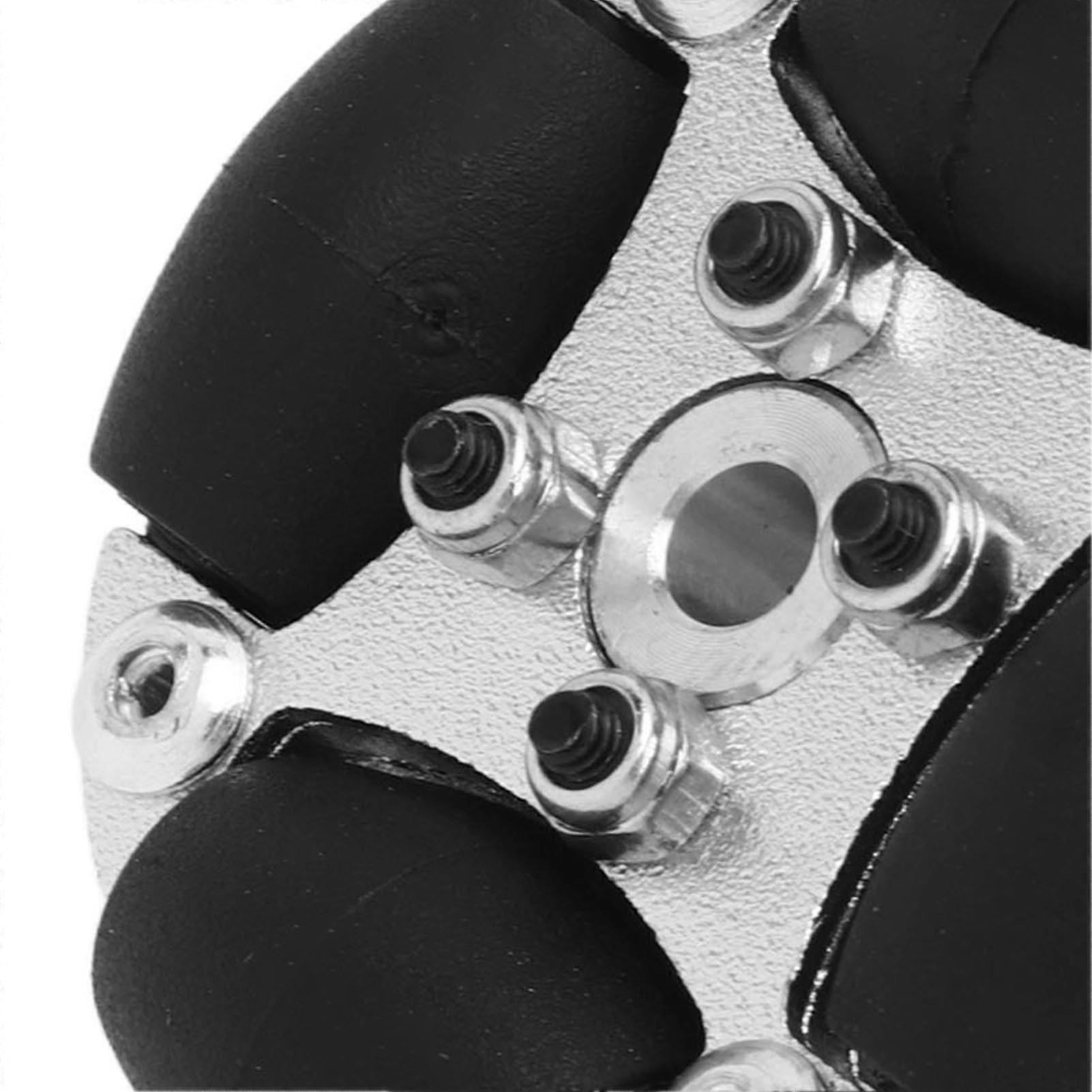 38mm 1.5 Inch Double Aluminum Omni Wheel Robot Omni Directional Wheel with Durable Metal Hubs for Robotics Applications