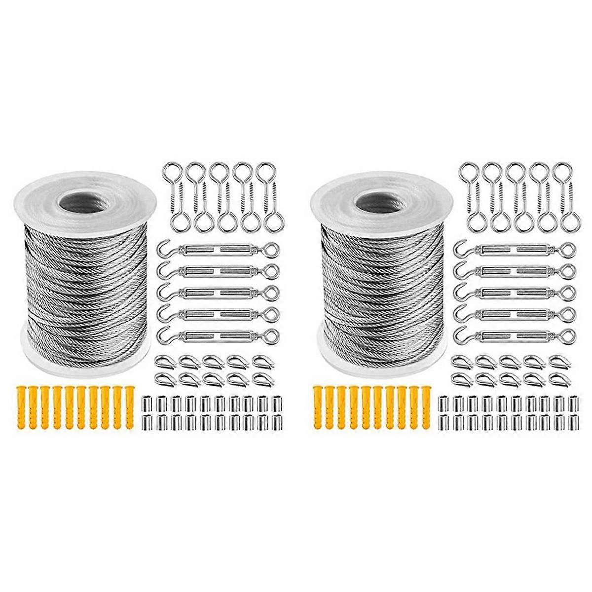 30M Steel PVC Coated Flexible Wire Rope Soft Cable Diameter 2mm Kit