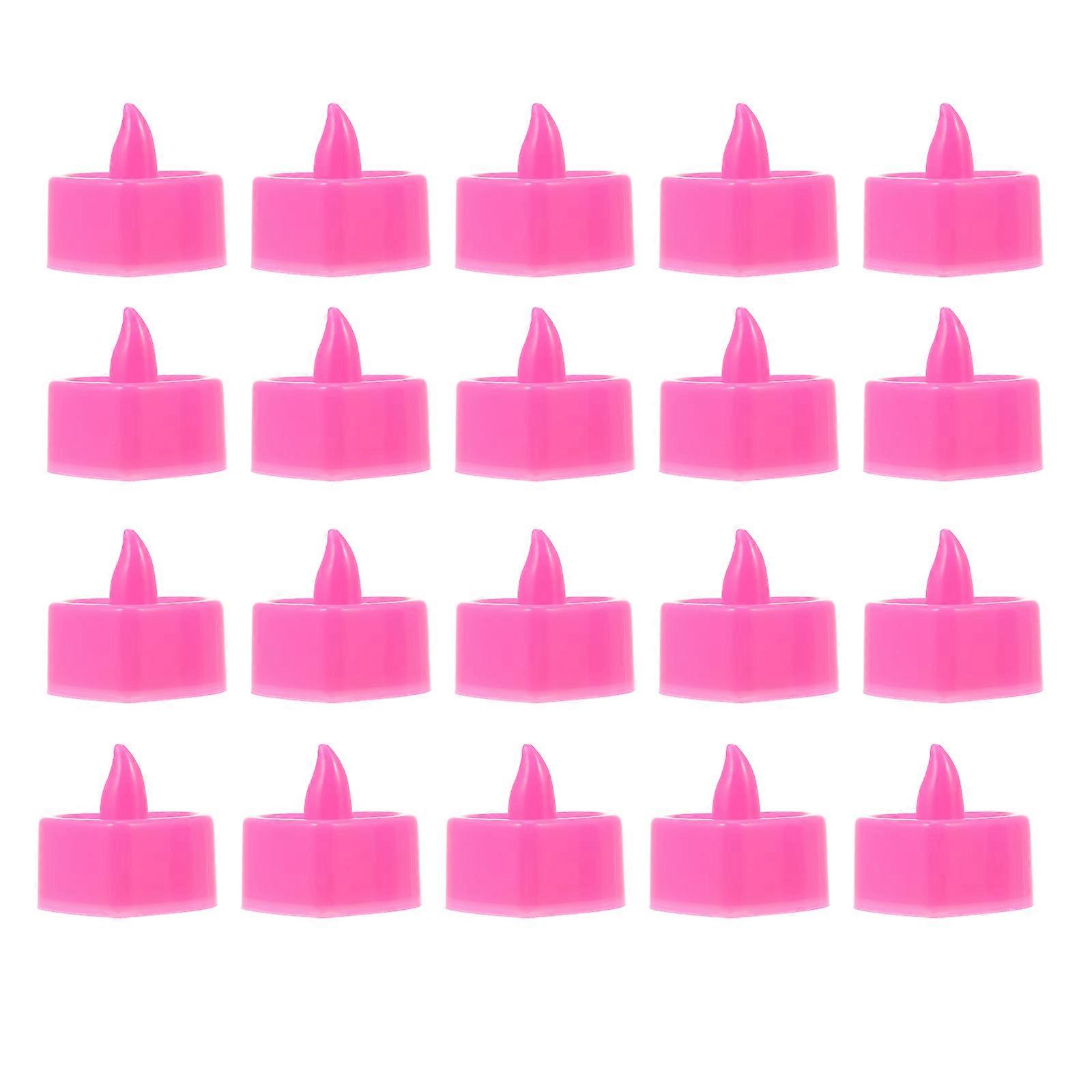 24pcs Romantic Flameless LED Candle Lamps for Scene Decors
