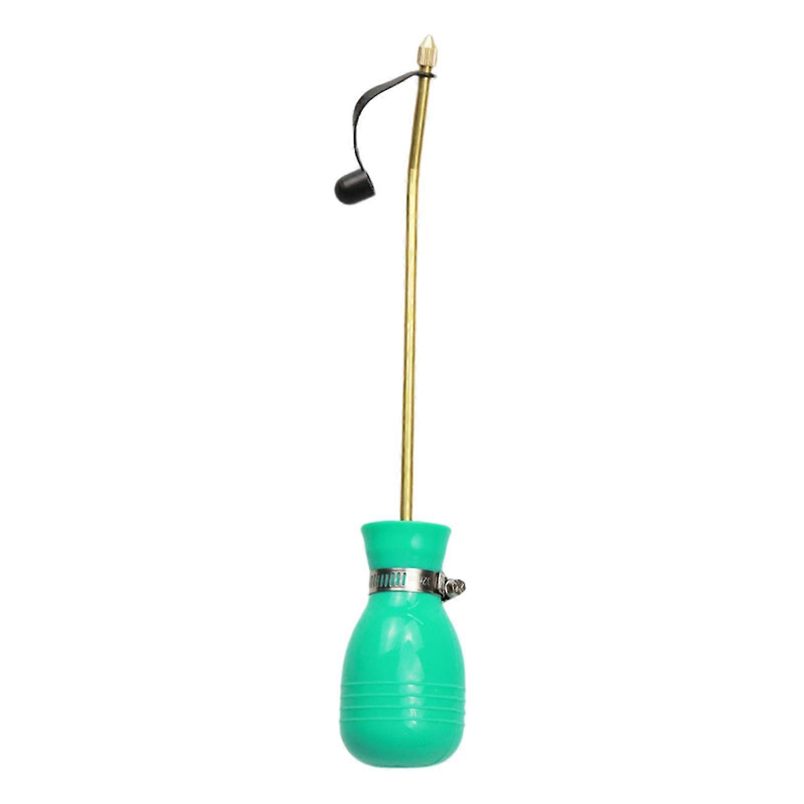 Bulb Duster Sprayer with Long Copper Tube, Leak-Proof, Rust-Proof, Light Green