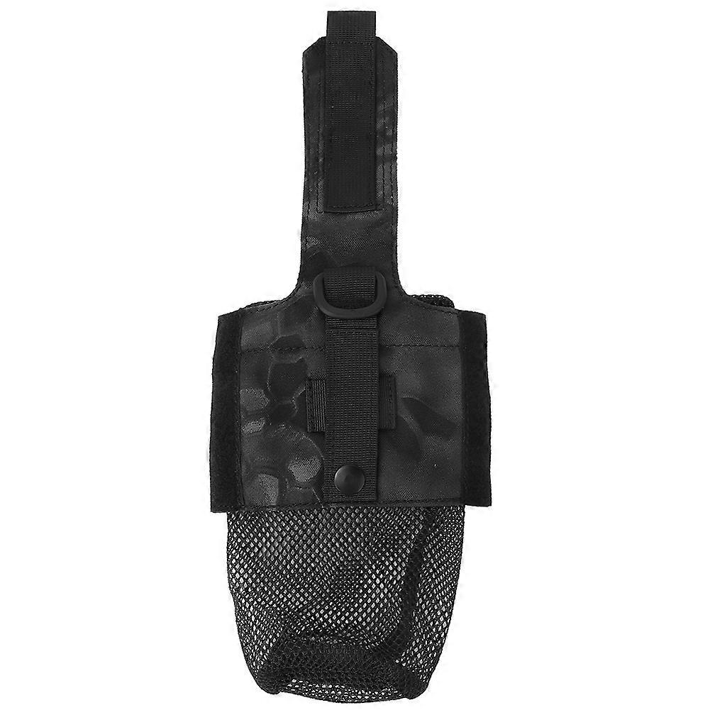 Tactic Outdoor Military Molle Water Bottle Bag Kettle Pouch Holder Bag(Dark python pattern)