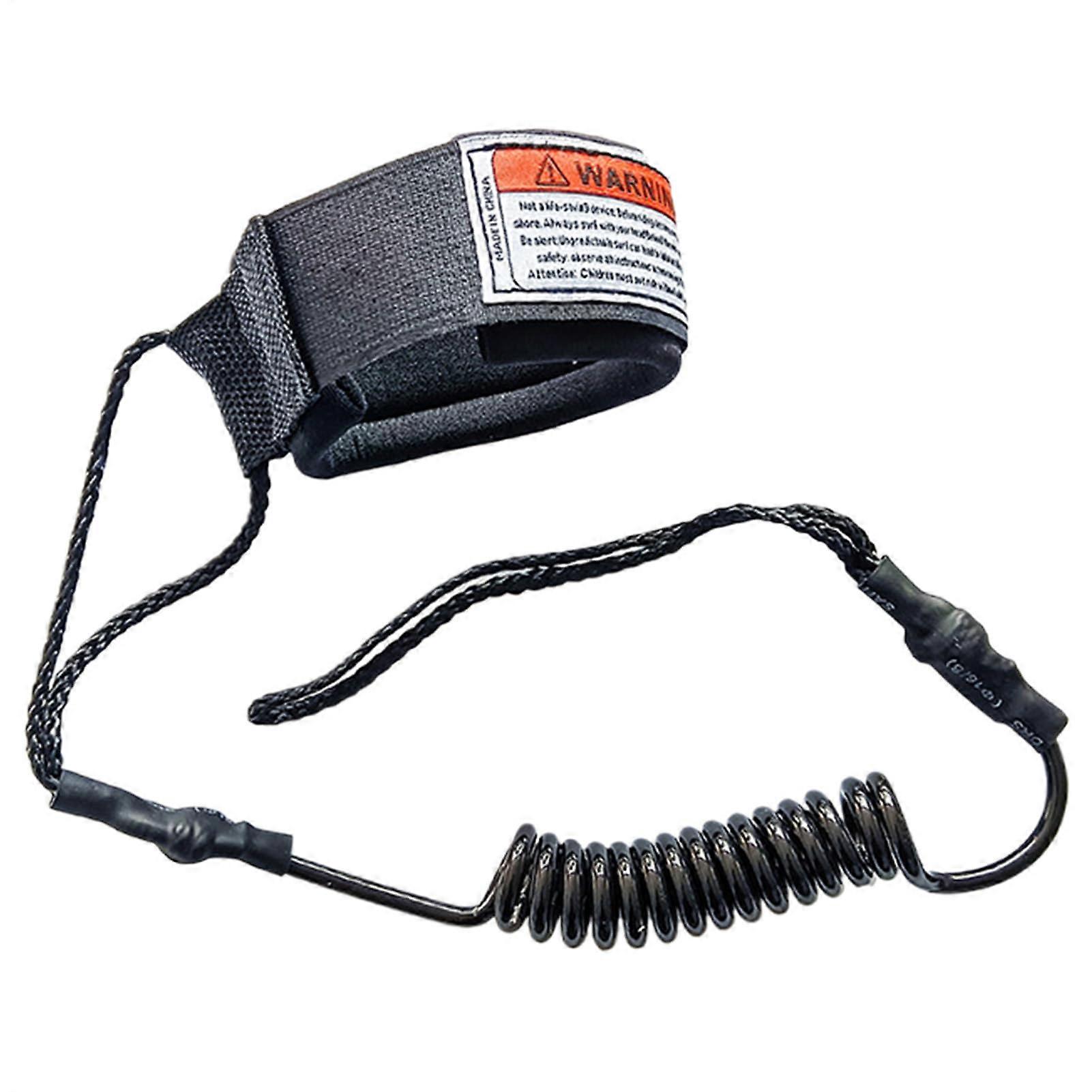 Bodyboard leash, Bodyboard wrist leash, Elastic, Lightweight surfboard replacement strap Black